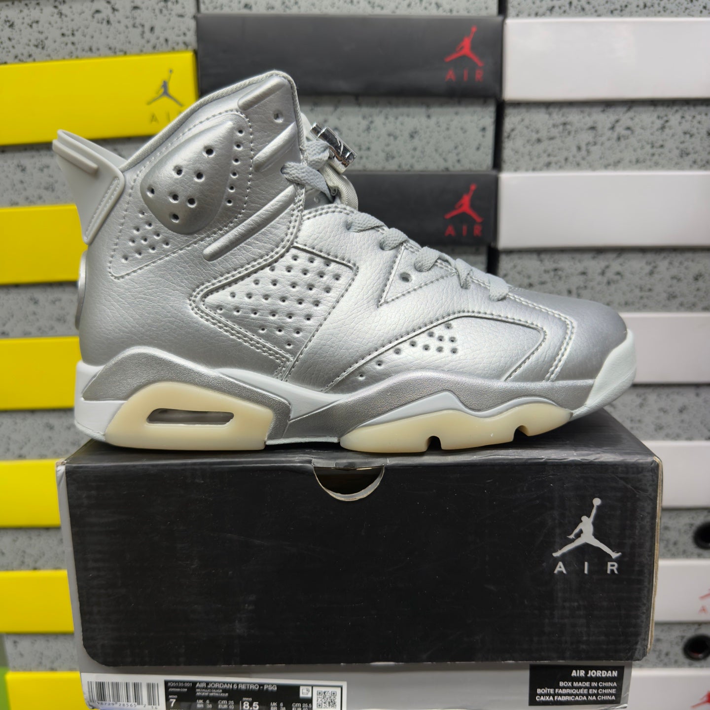 Paris Saint-Germain x Air Jordan 6 Retro 'Silver'