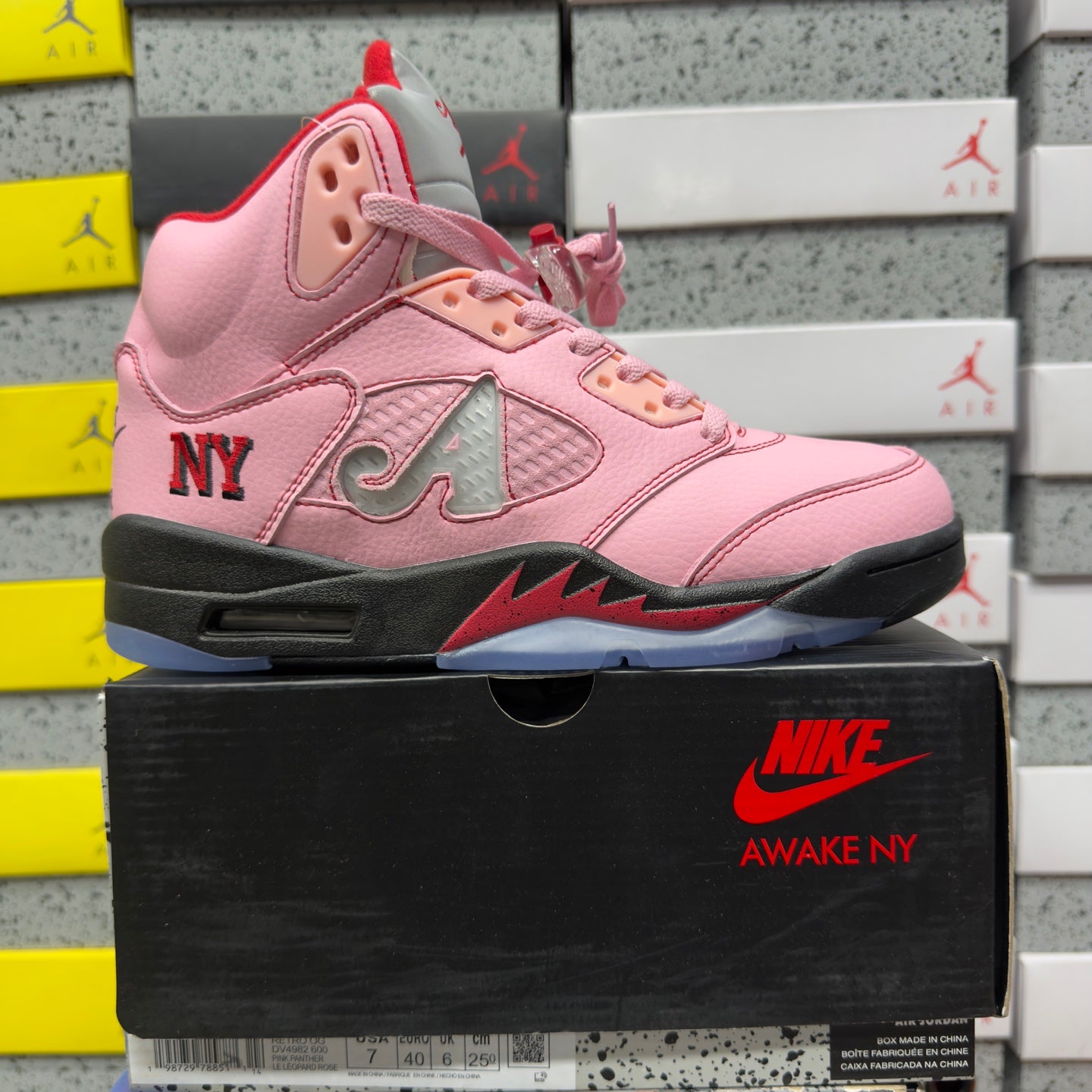 Awake NY x Air Jordan 5 Retro 'Boro - Arctic Pink'