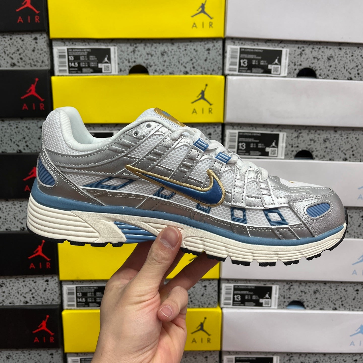 Nike P-6000 'Metallic Silver Aegean Storm'