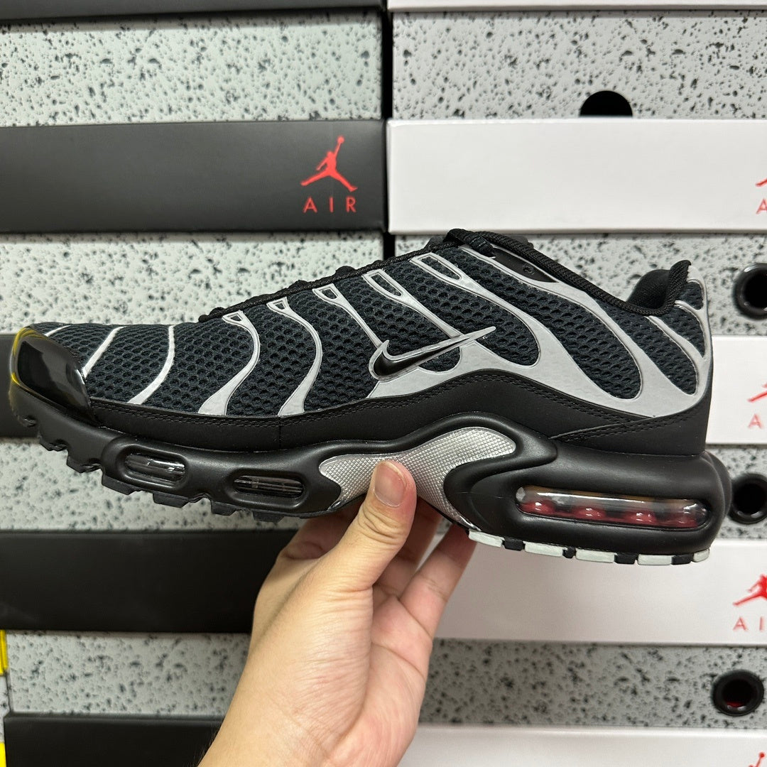 Nike Air Max Plus Premium 'Black Metallic Silver'