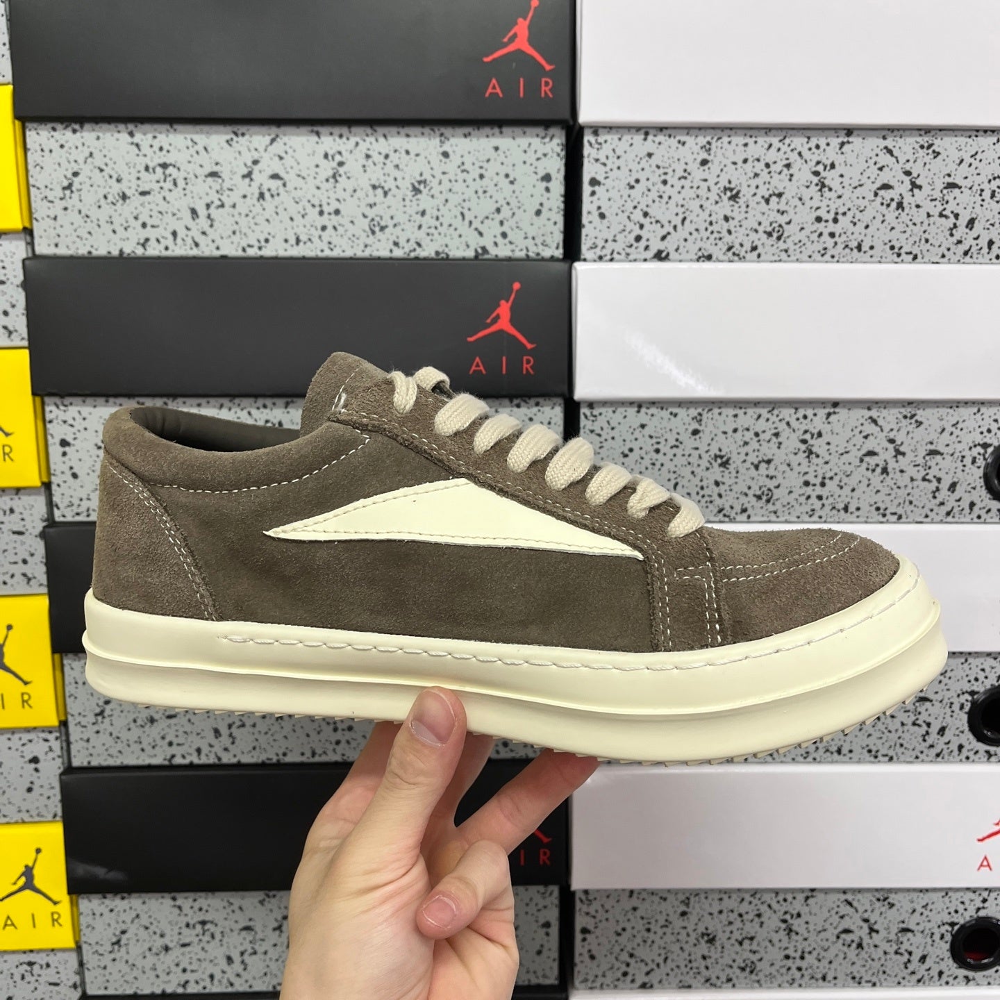 Rick Owens Vintage Low Kids 'Dust Milk'