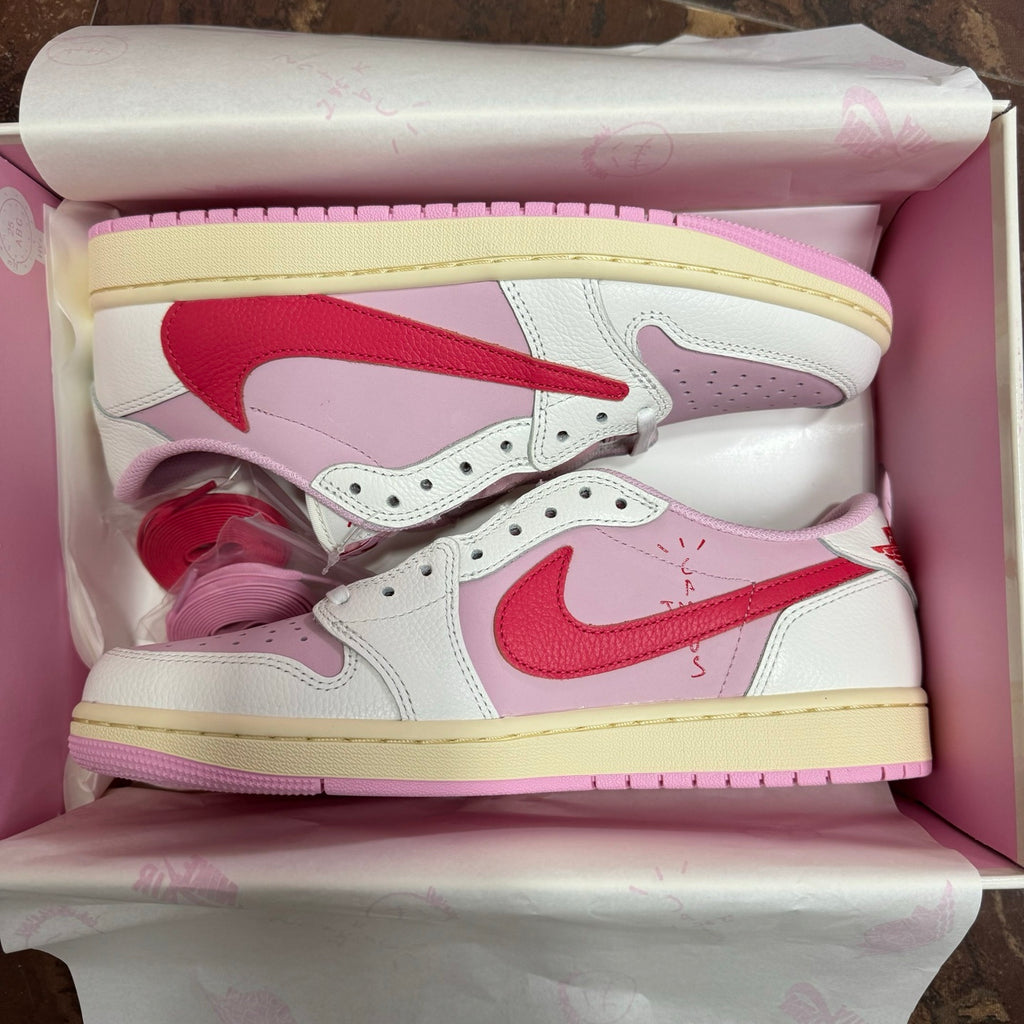 Jordan 1 Low Tropical Pink X Travis Scott