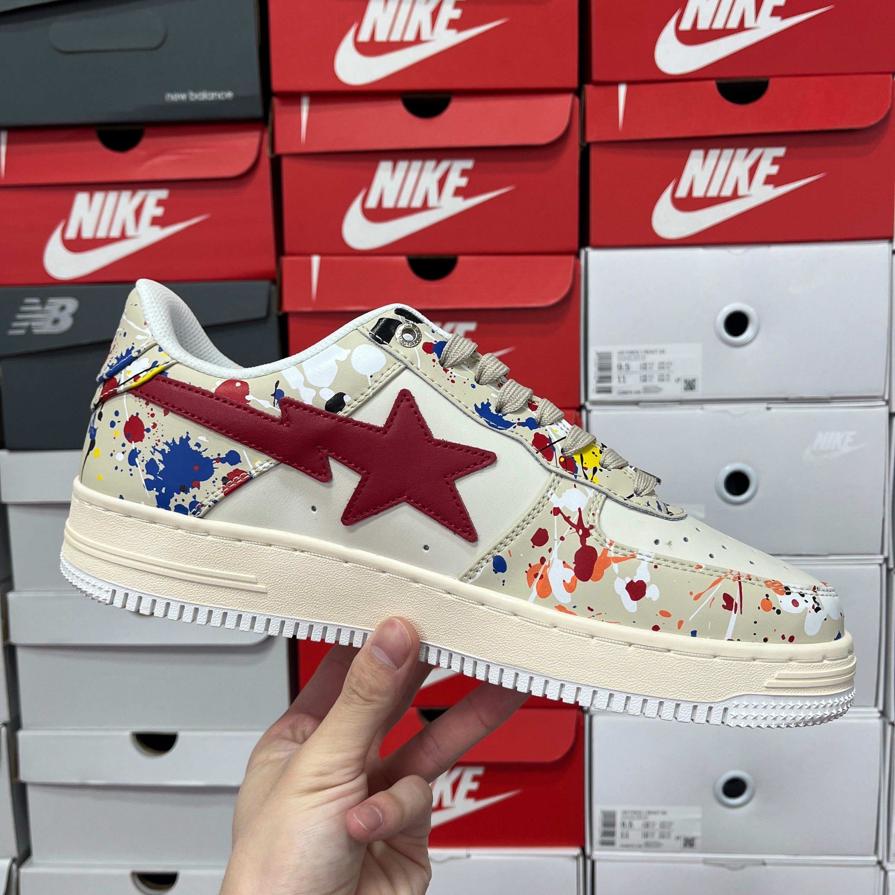 Bape Sta Paint Beige