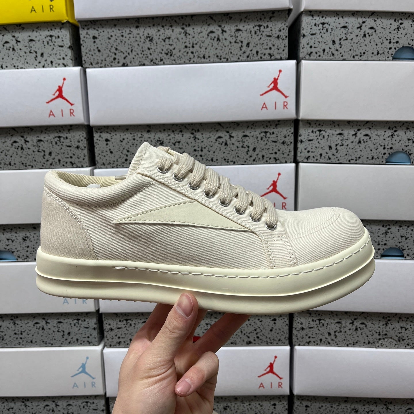 Rick Owens Lido Vintage Sneaker 'Milk'