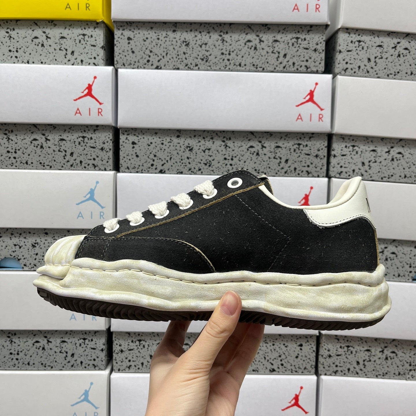 Maison Mihara Yasuhiro Blakey OG Sole Vintage Canvas Low 'Black'