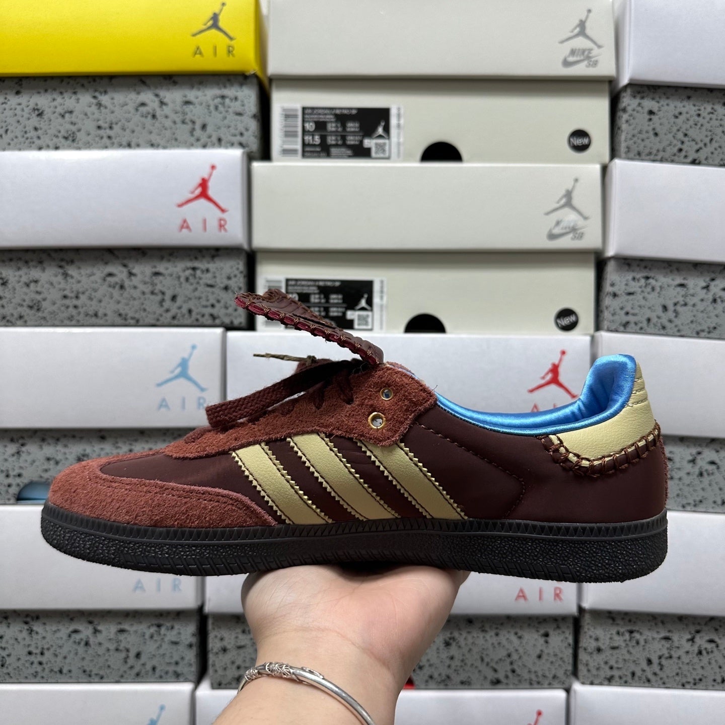 Wales Bonner x adidas Samba Nylon 'Fox Brown'