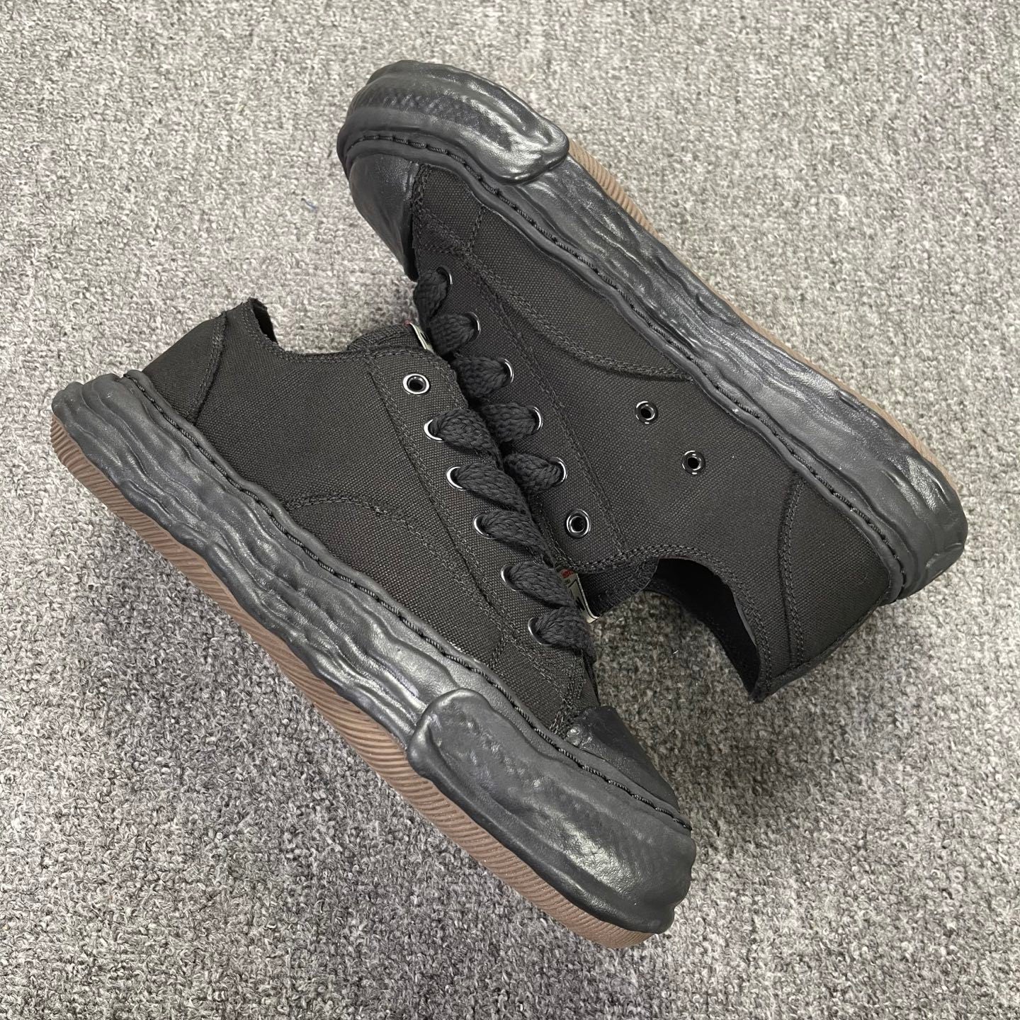 Maison Mihara Yasuhiro Peterson OG Sole Canvas Low 'Triple Black'