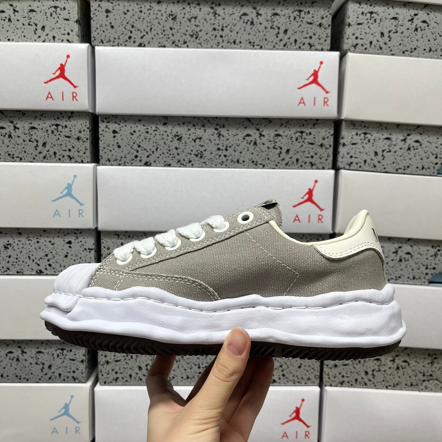 Maison Mihara Yasuhiro Blakey OG Sole Canvas Low 'Grey'