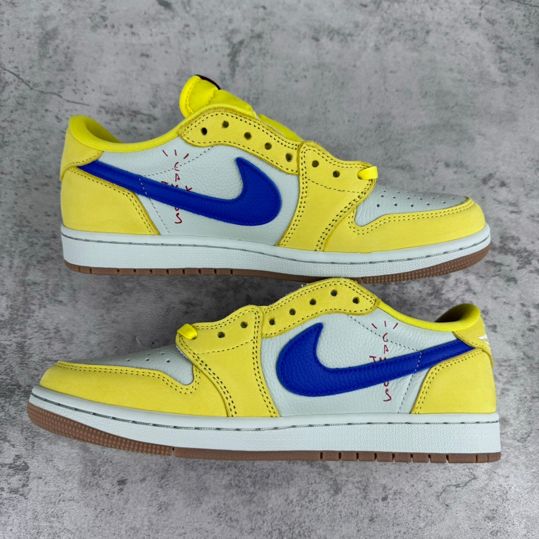 Travis Scott x Air Jordan 1 Retro Low OG SP PS 'Canary'