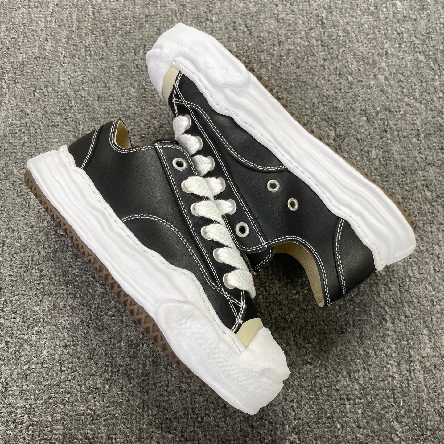Maison Mihara Yasuhiro Peterson OG Sole Leather Low 'Black'
