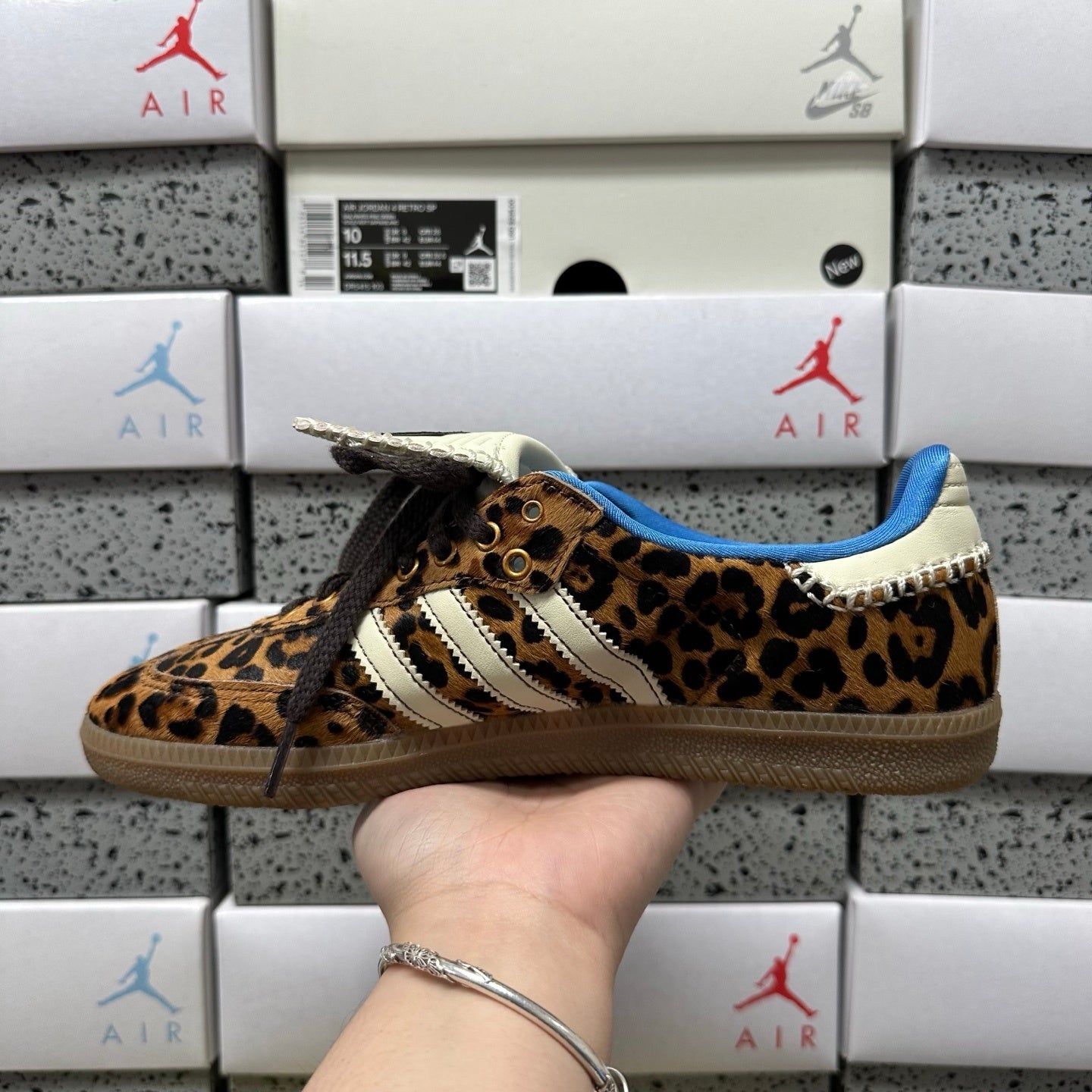 Wales Bonner x adidas Samba Pony 'Leopard'