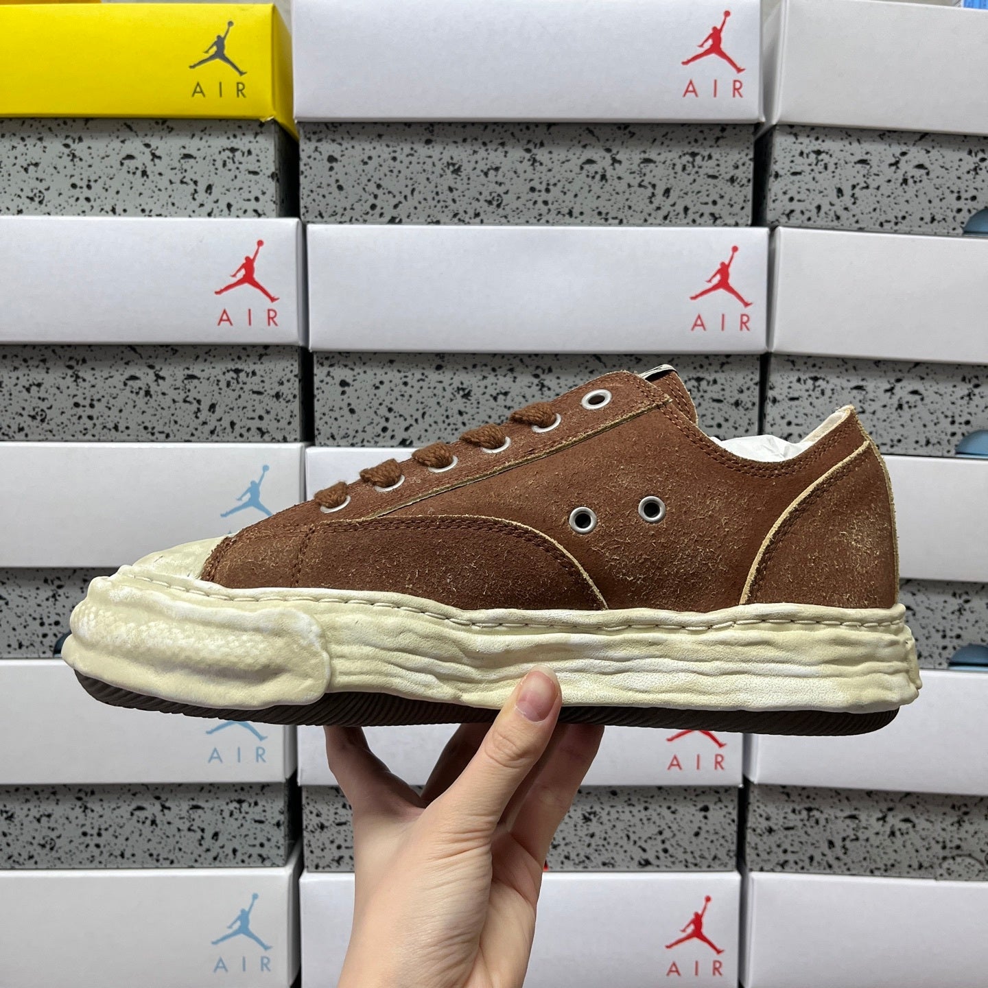 Maison Mihara Yasuhiro Peterson23 OG Sole Vintage Suede Low 'Brown'