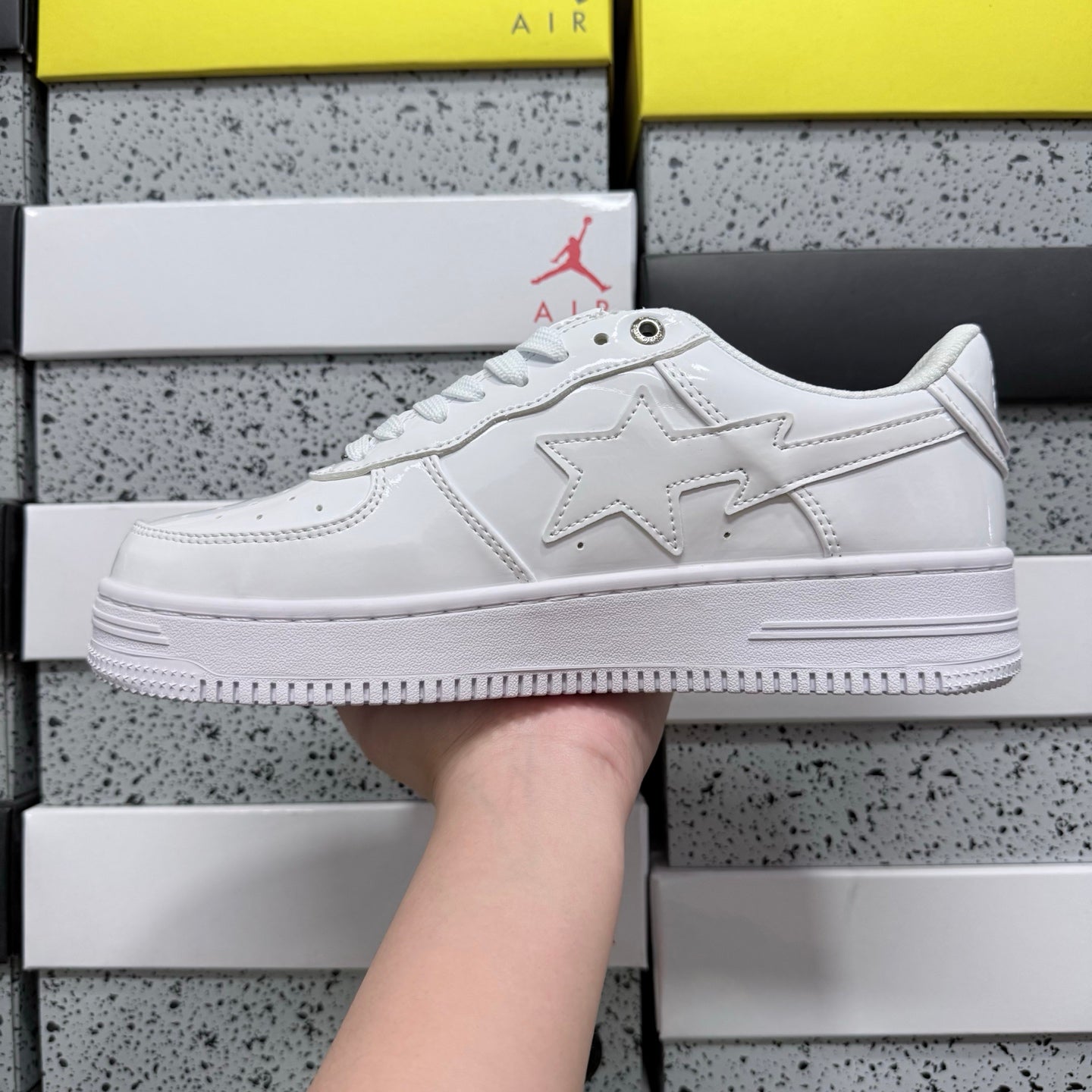 Bapesta 'Triple White'