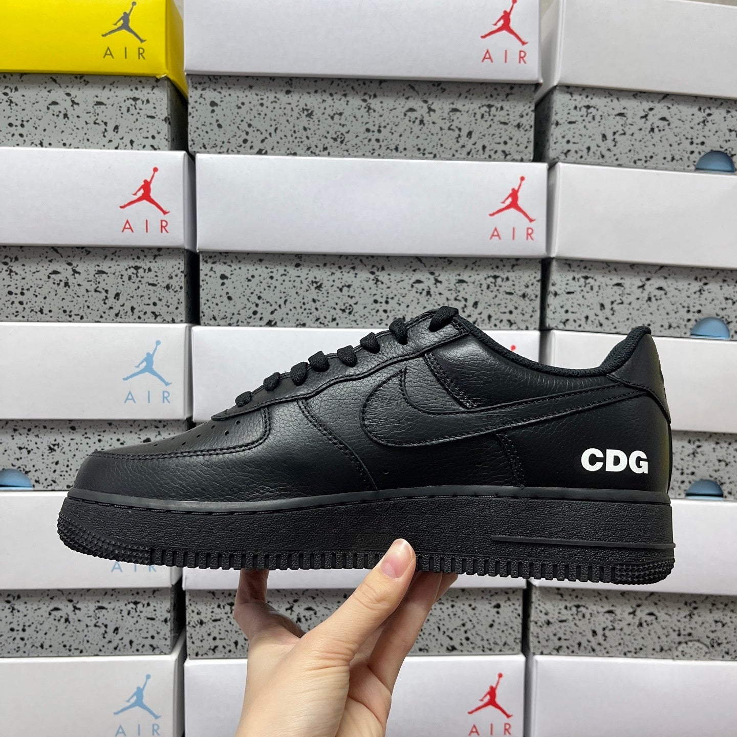 BLACK Comme des Garçons x Nike Air Force 1 Low Retro 'Black' Dover Street Market Exclusive