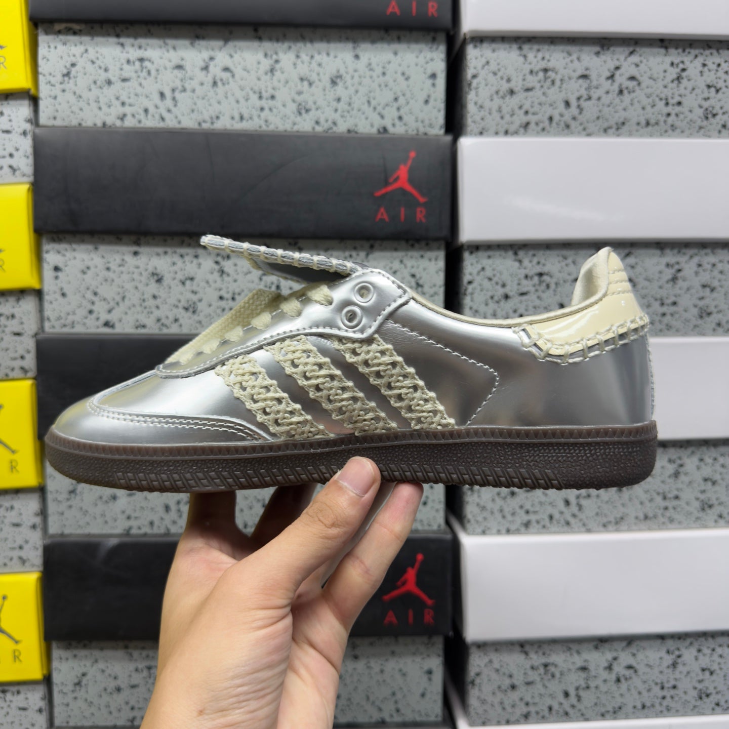 Wales Bonner x adidas Samba 'Silver Metallic'