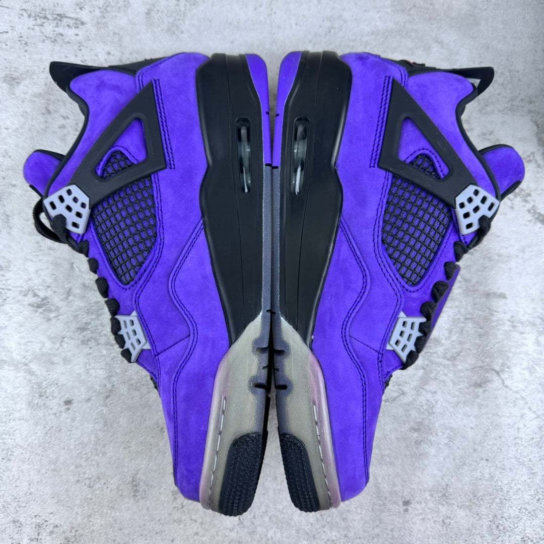 Travis Scott x Air Jordan 4 Retro 'Purple Suede - White Midsole' Friends & Family