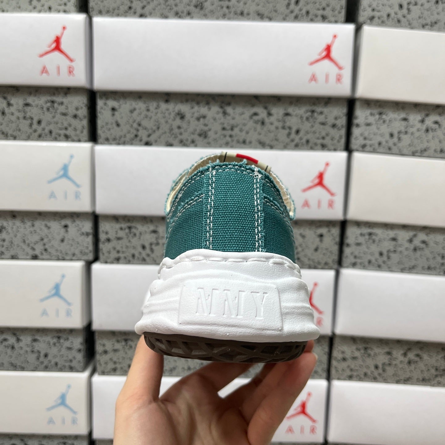 Maison Mihara Yasuhiro Hank OG Sole Canvas Low 'Blue'