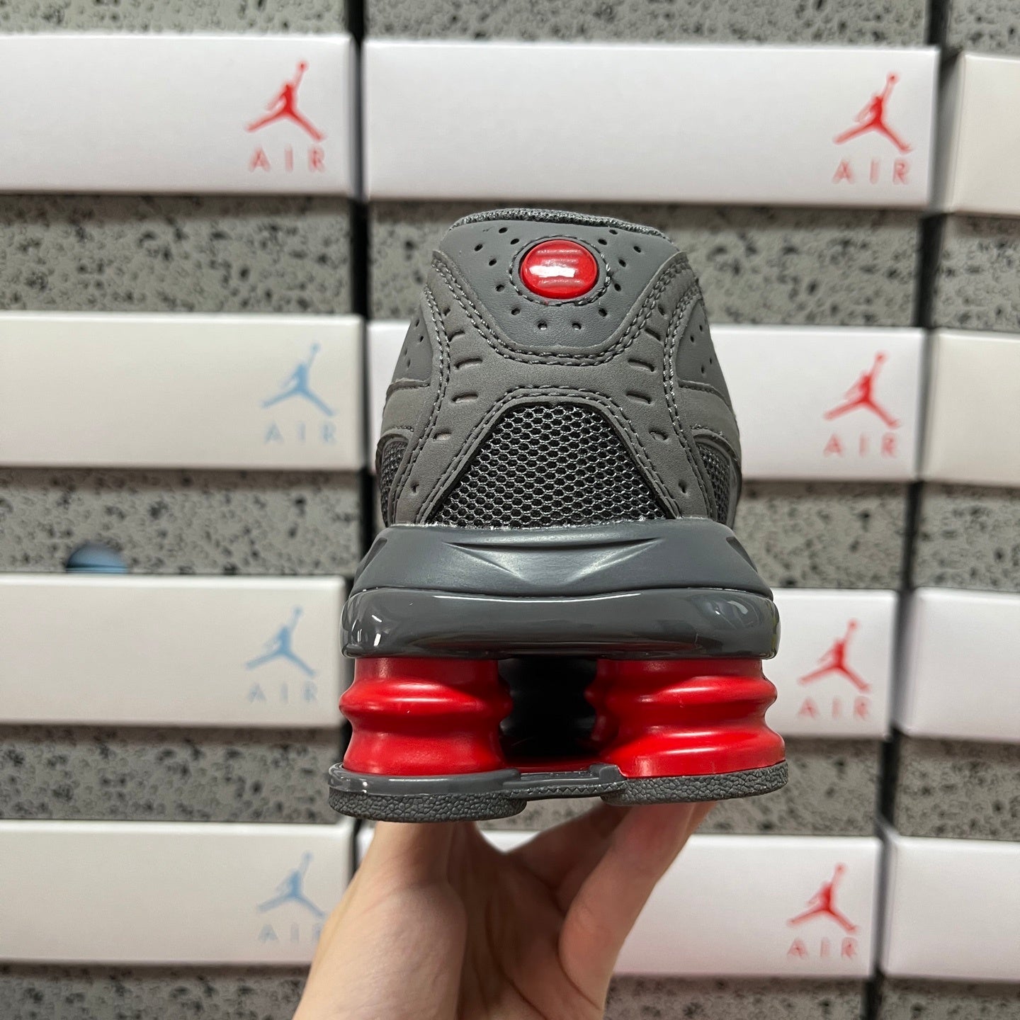 Nike Shox Ride 2 'Smoke Grey University Red'