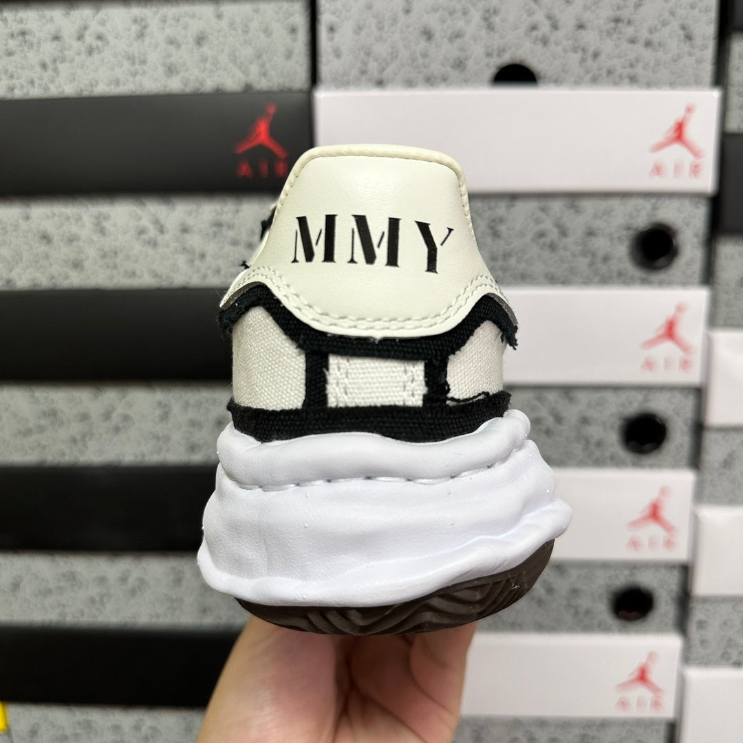 Maison Mihara Yasuhiro Blakey OG Sole Canvas Low-top Sneakers White