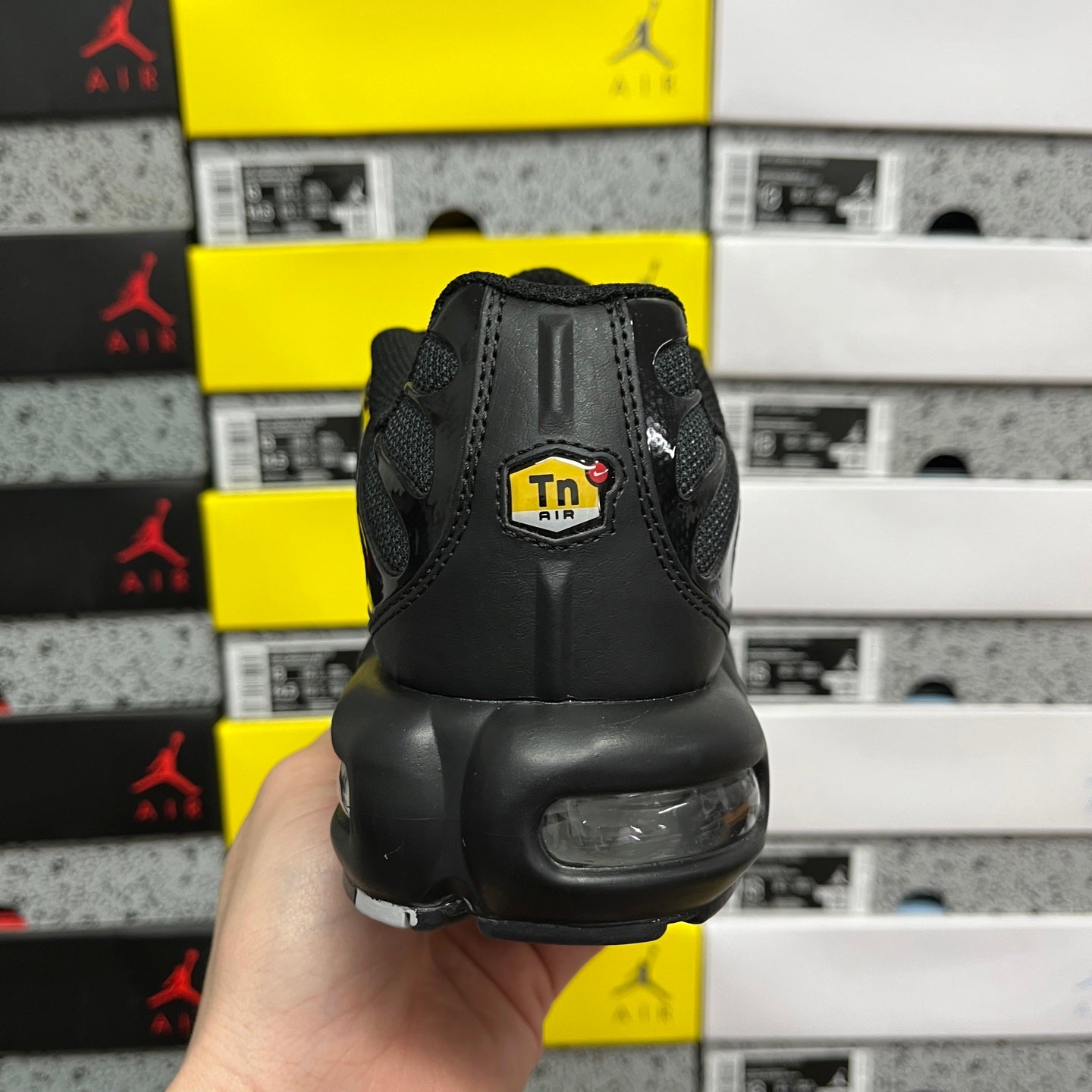 Nike Air Max Plus 'Multi Swoosh - Black Bright Crimson'