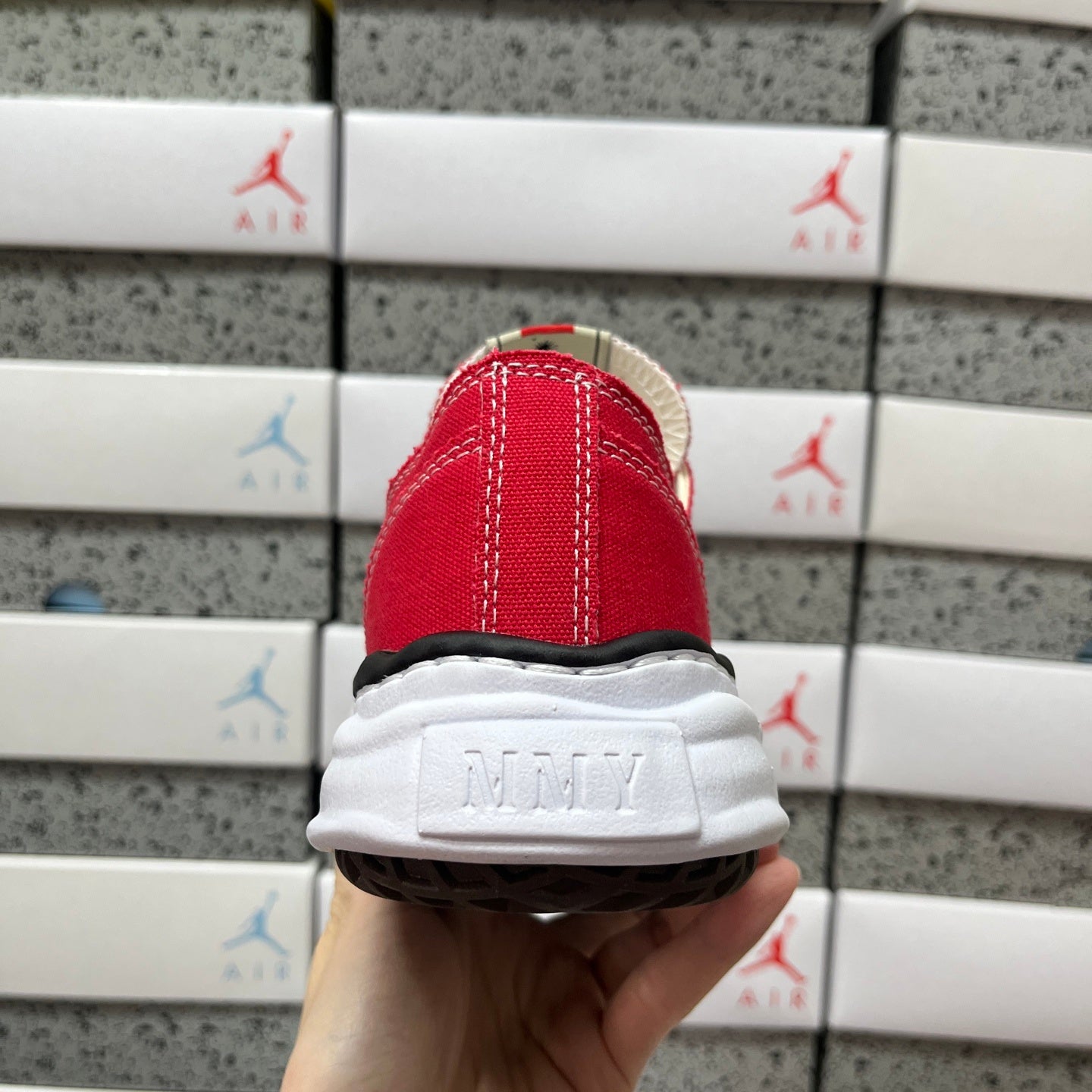 Maison Mihara Yasuhiro Peterson 23 OG Sole Canvas Low 'Red'