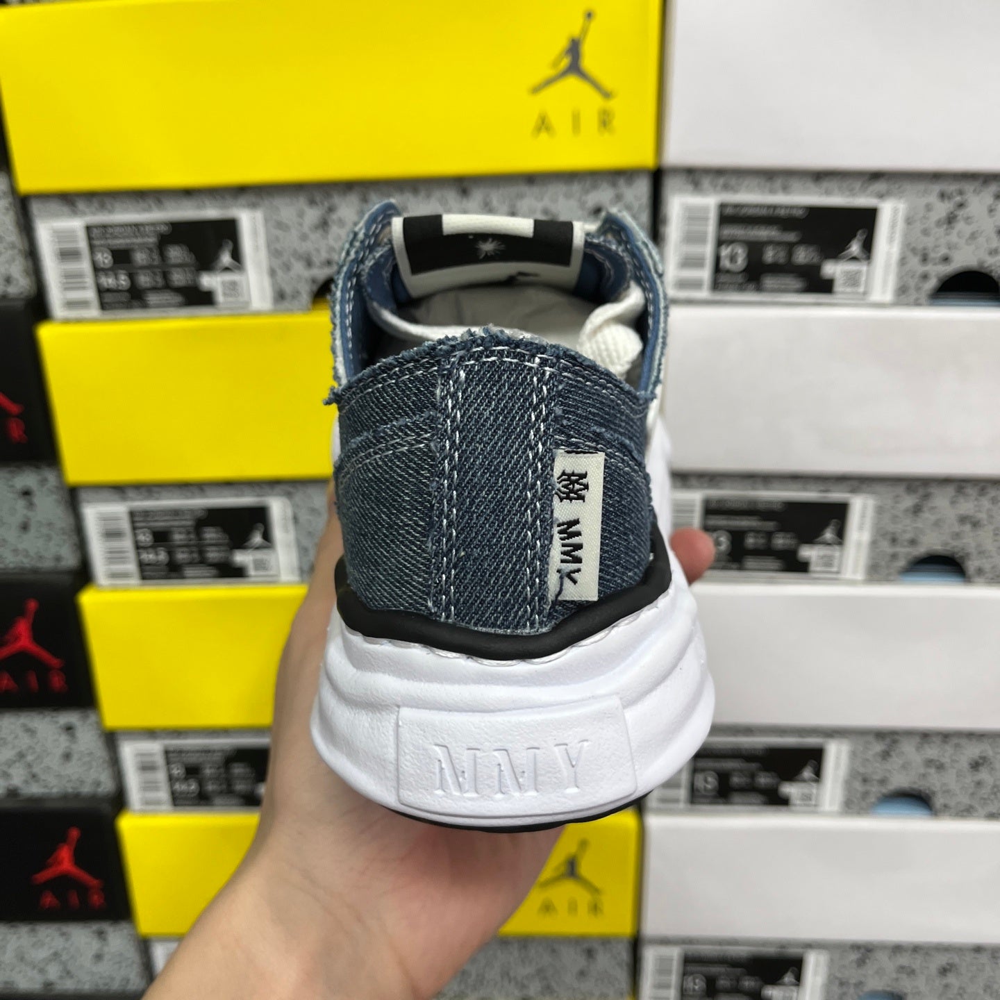 Amiri x Maison Mihara Yasuhiro Peterson OG Sole Canvas Low Blue Denim