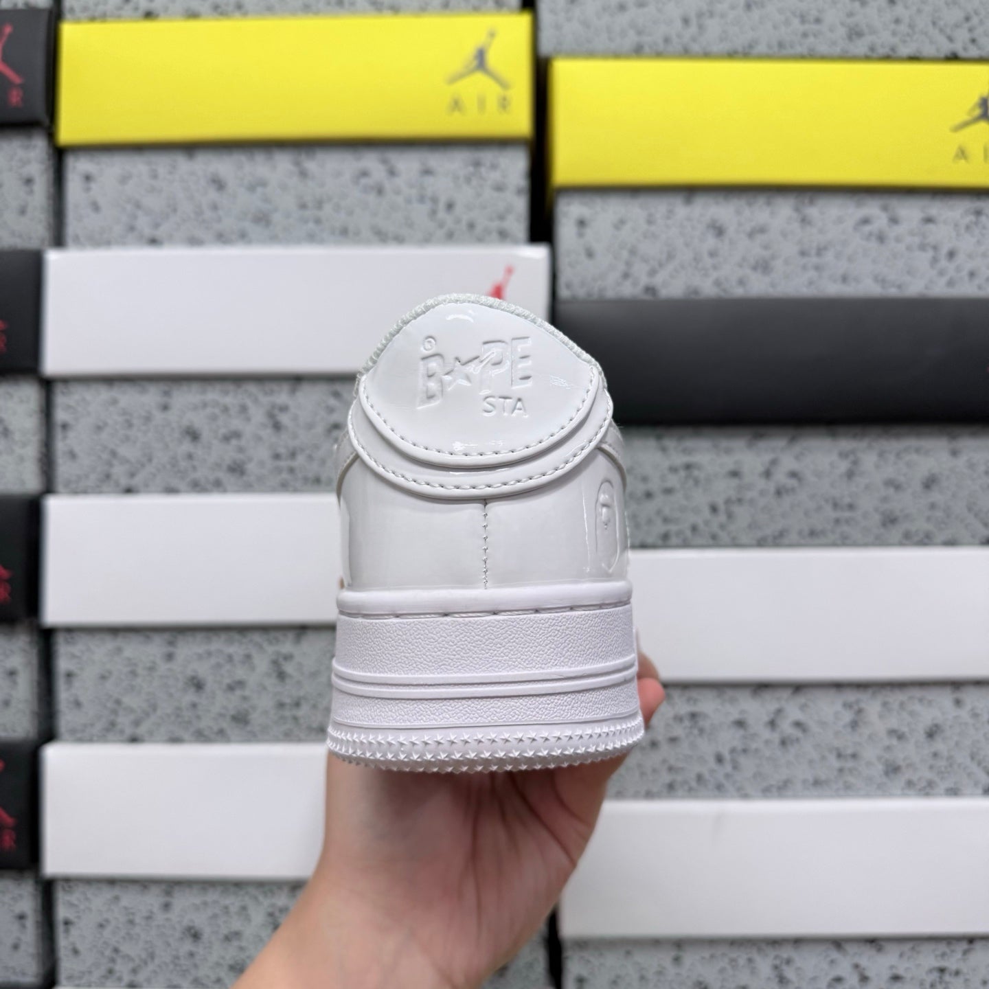 Bapesta 'Triple White'