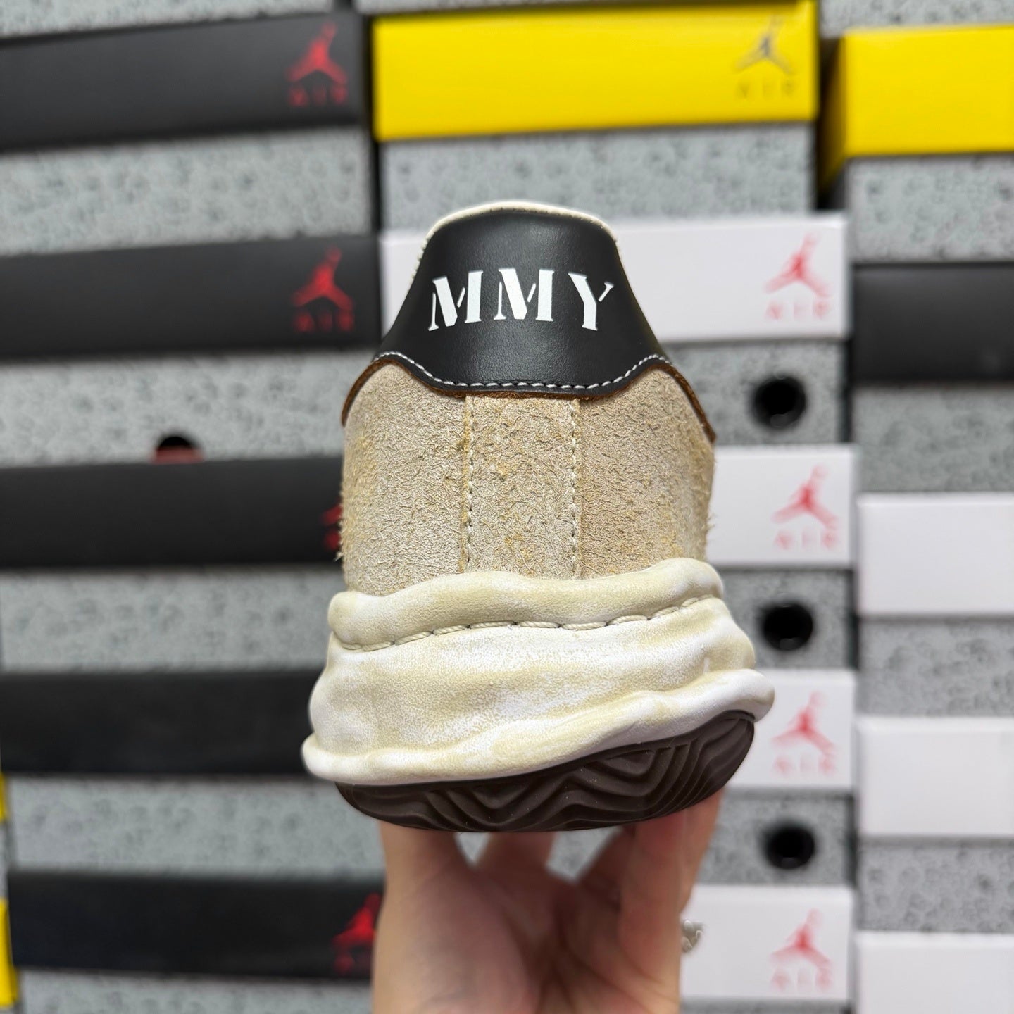 Maison Mihara Yasuhiro Blakey Low OG Sole Broken Suede 'White'