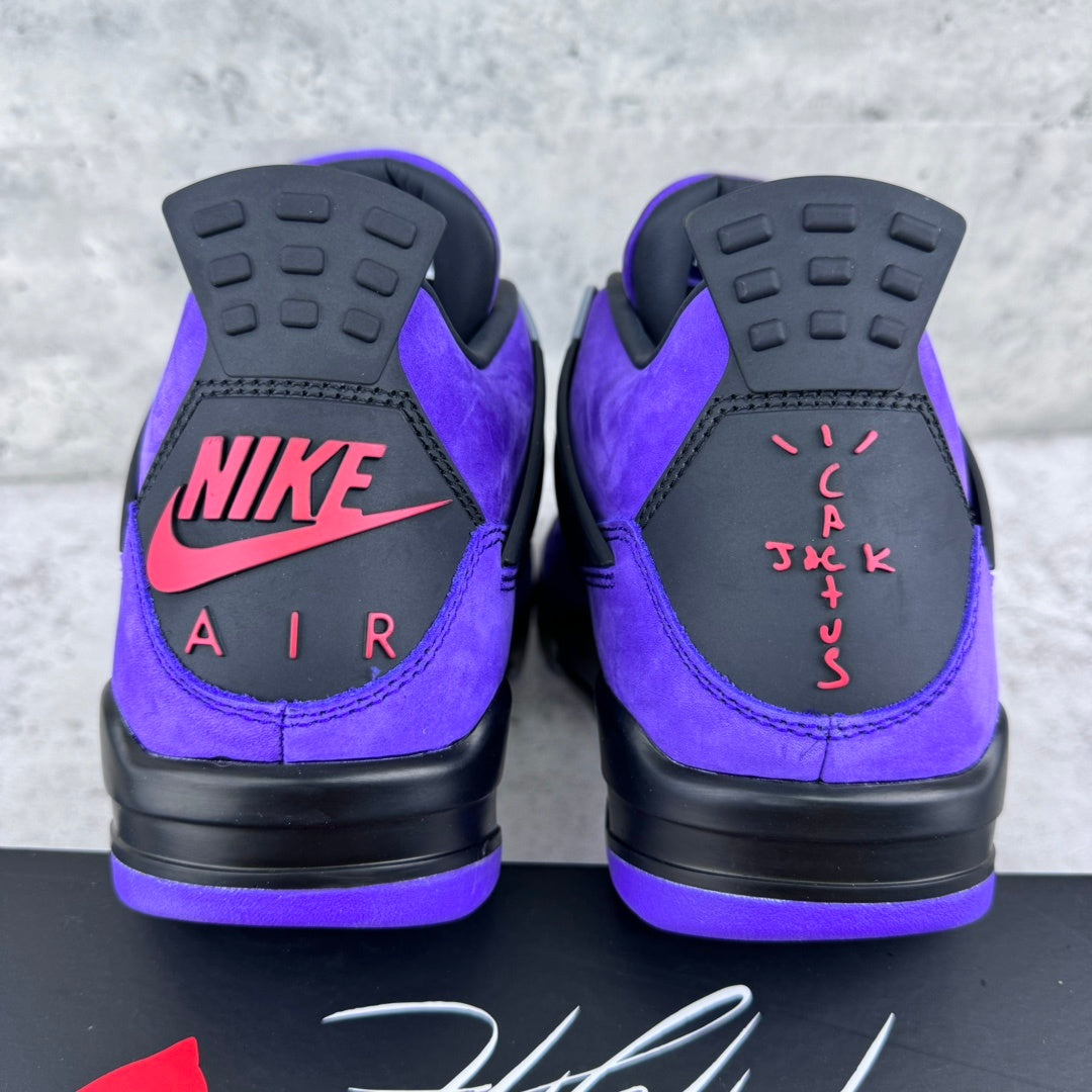 Travis Scott x Air Jordan 4 Retro 'Purple Suede - White Midsole' Friends & Family