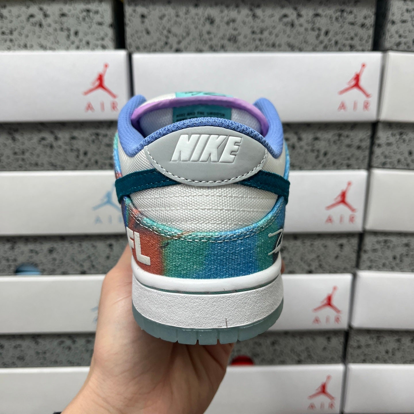 Futura Laboratories x Nike Dunk Low SB 'Bleached Aqua'