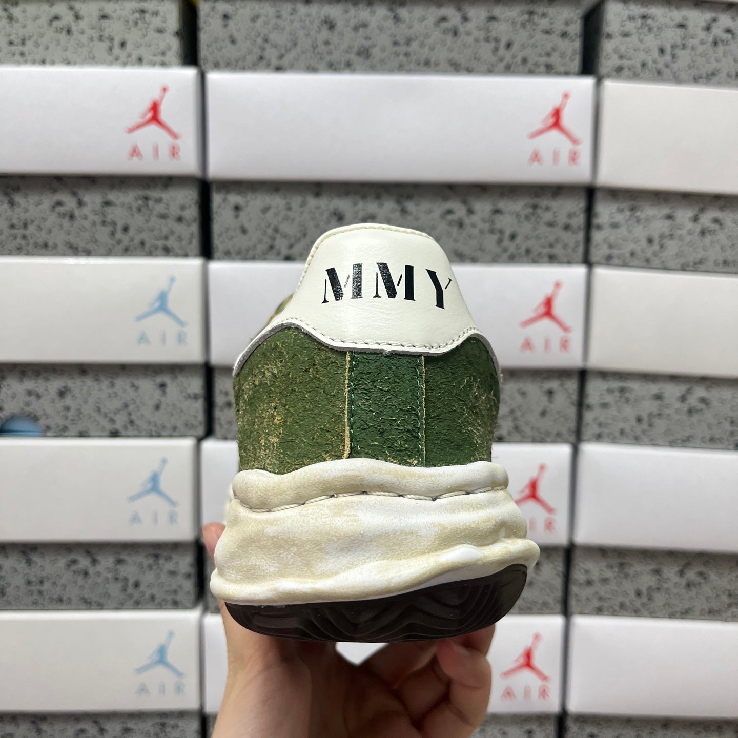 Maison Mihara Yasuhiro Blakey OG Sole Vintage Suede Low 'Green'