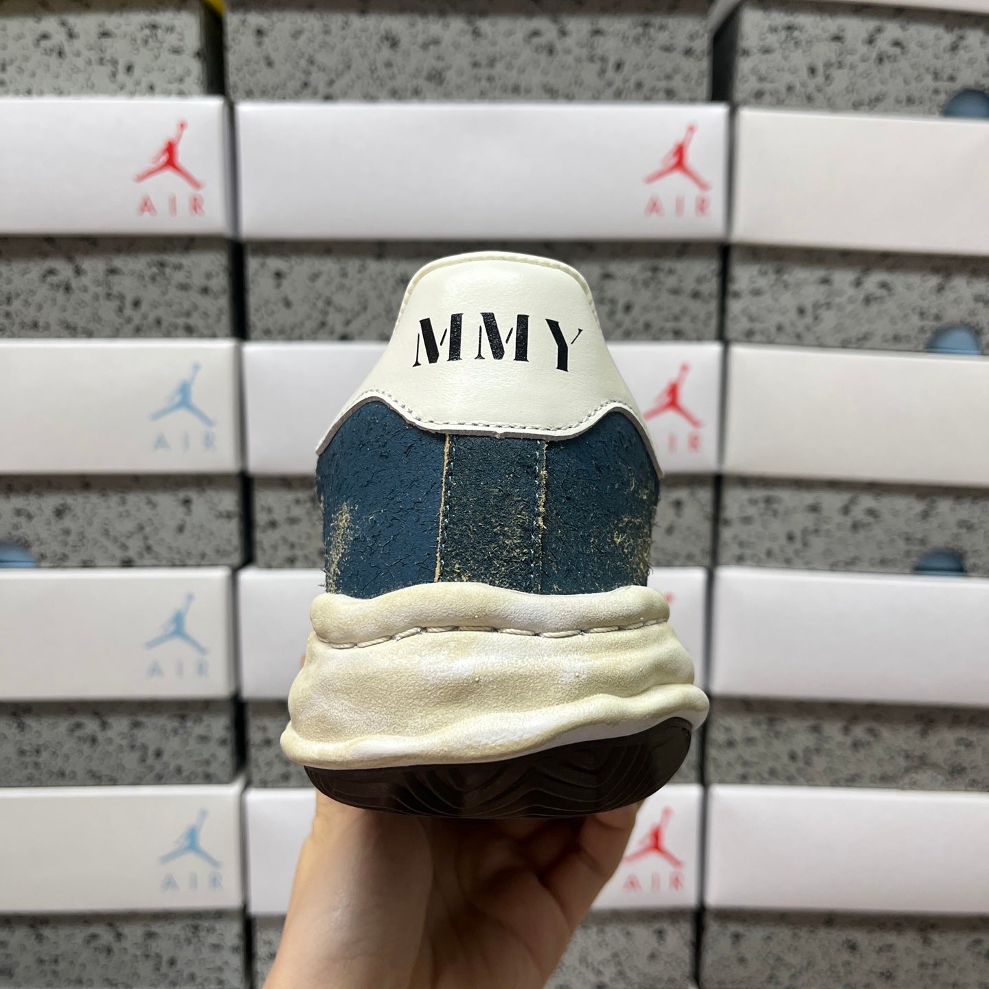 Maison Mihara Yasuhiro Blakey OG Sole Vintage Suede Low 'Blue'