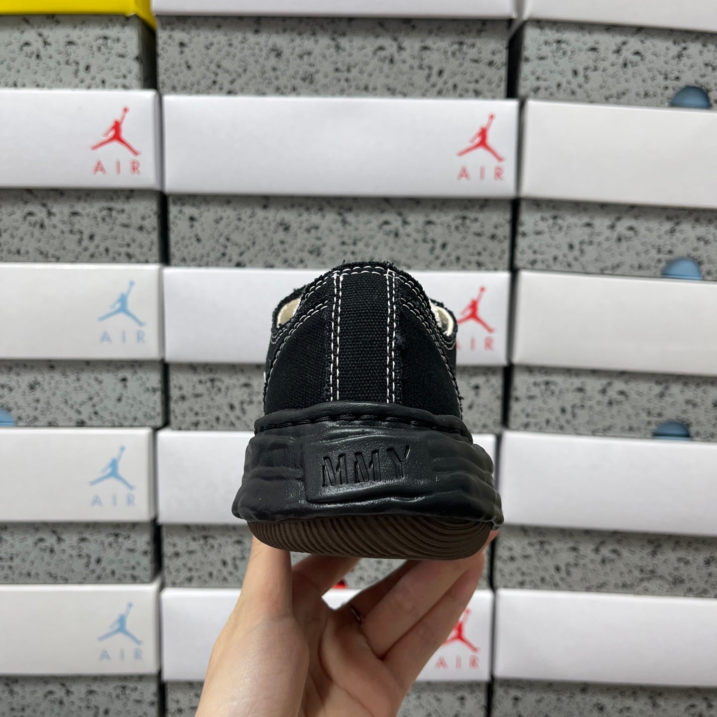 Maison Mihara Yasuhiro Hank OG Sole Silicon Coating Canvas Low 'Black'