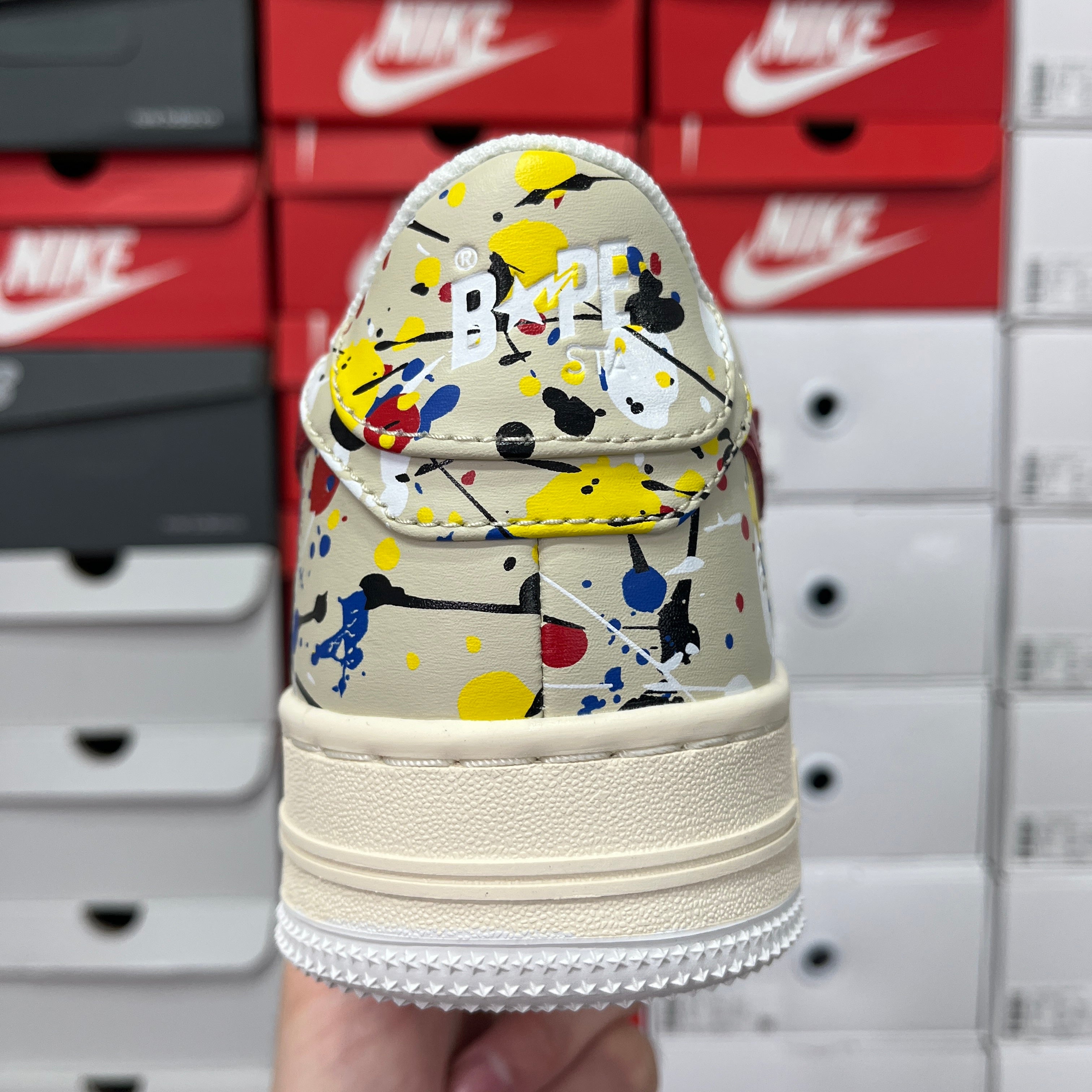 Bape Sta Paint Beige