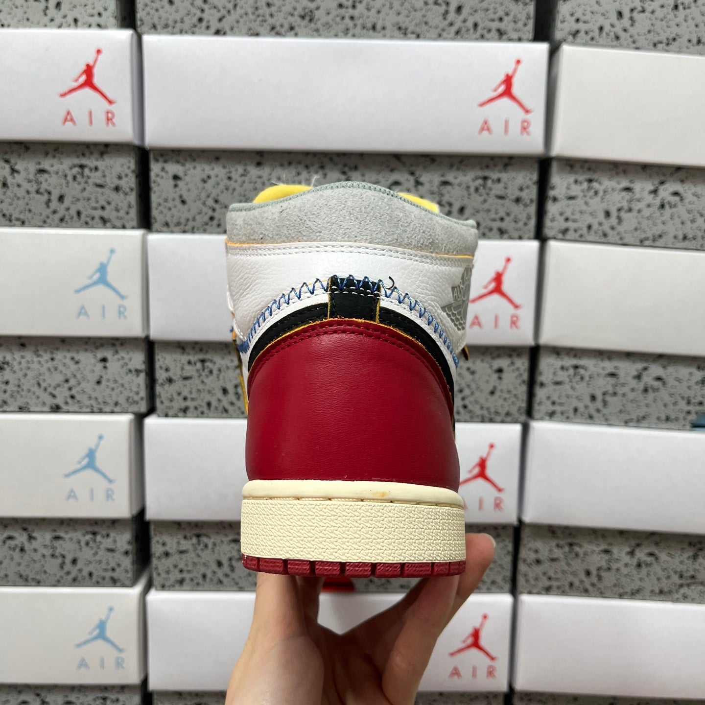 Union LA x Air Jordan 1 Retro High NRG 'Black Toe' Sample