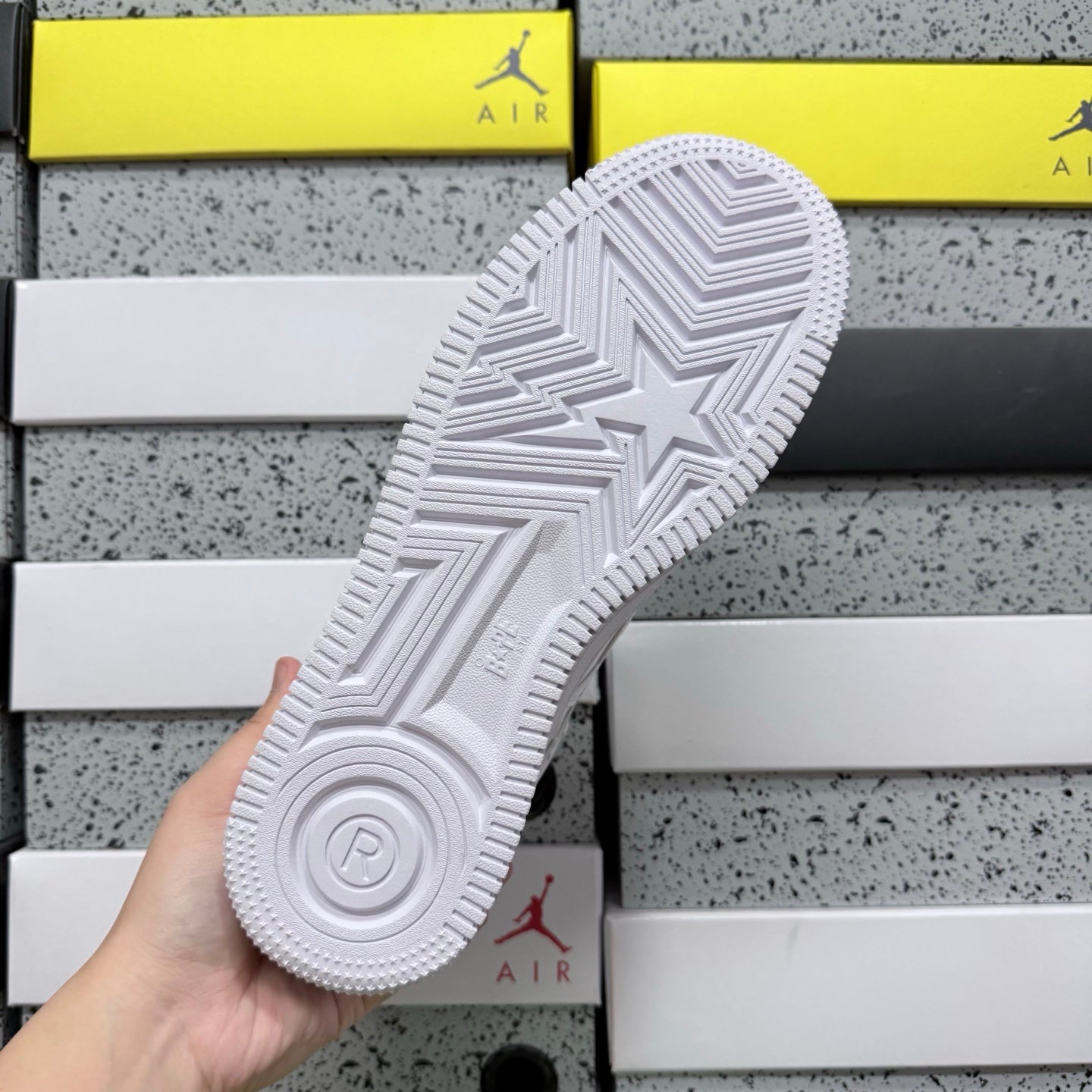 Bapesta 'Triple White'