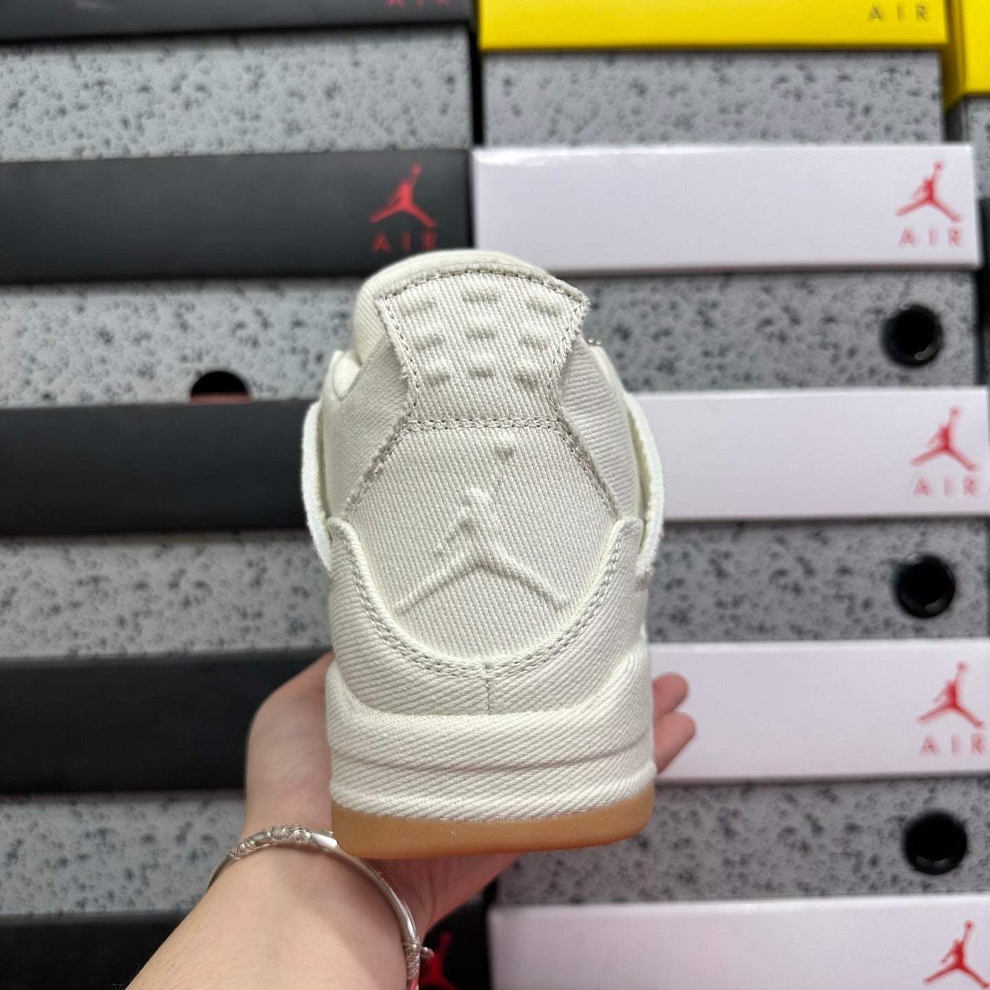 Levi's x Air Jordan 4 Retro 'White Denim'