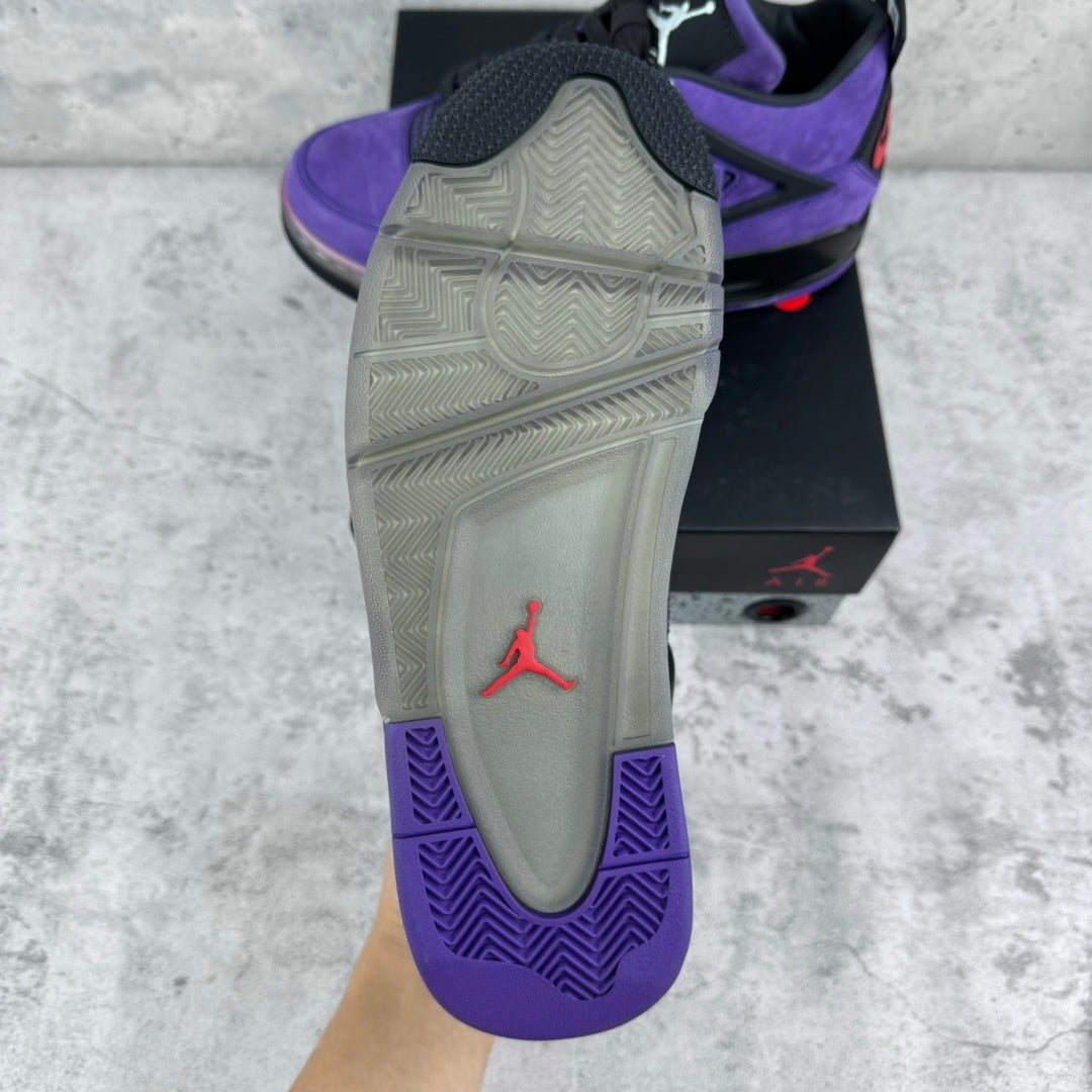 Travis Scott x Air Jordan 4 Retro 'Purple Suede - White Midsole' Friends & Family
