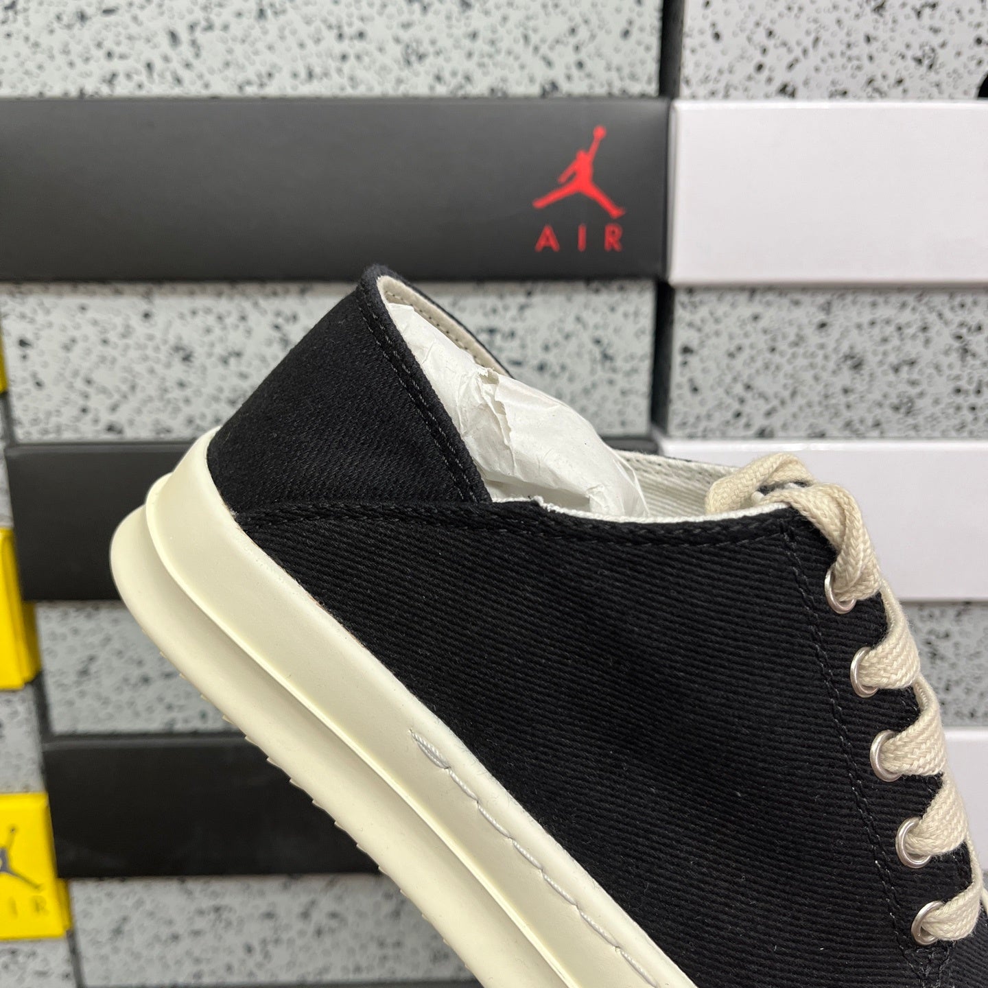 Rick Owens Porterville DRKSHDW Slip On 'Black Milk'