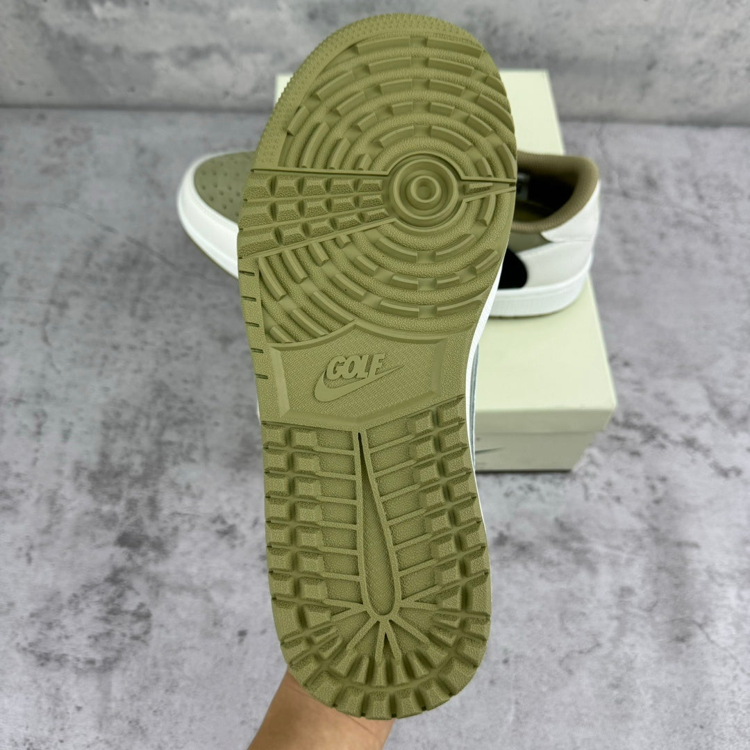 Jordan 1 basse rétro golf Travis Scott coloris olive