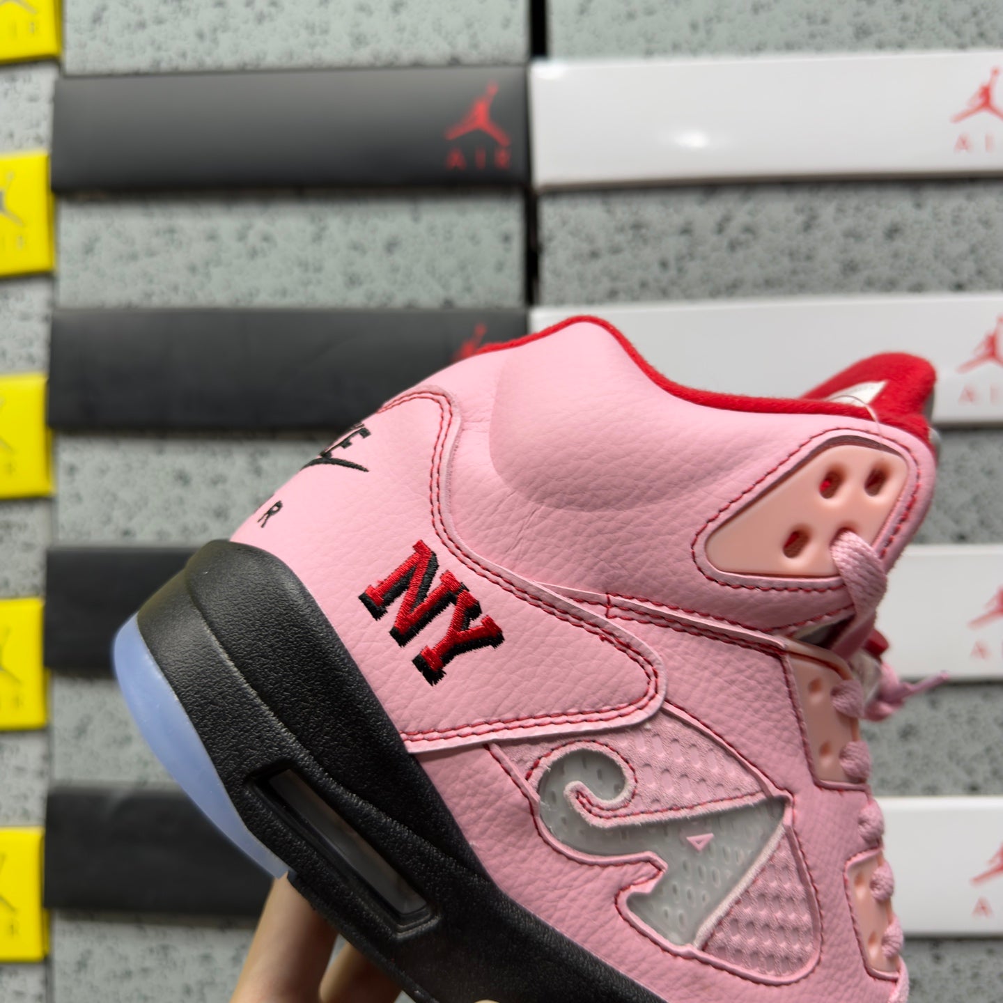 Awake NY x Air Jordan 5 Retro 'Boro - Arctic Pink'