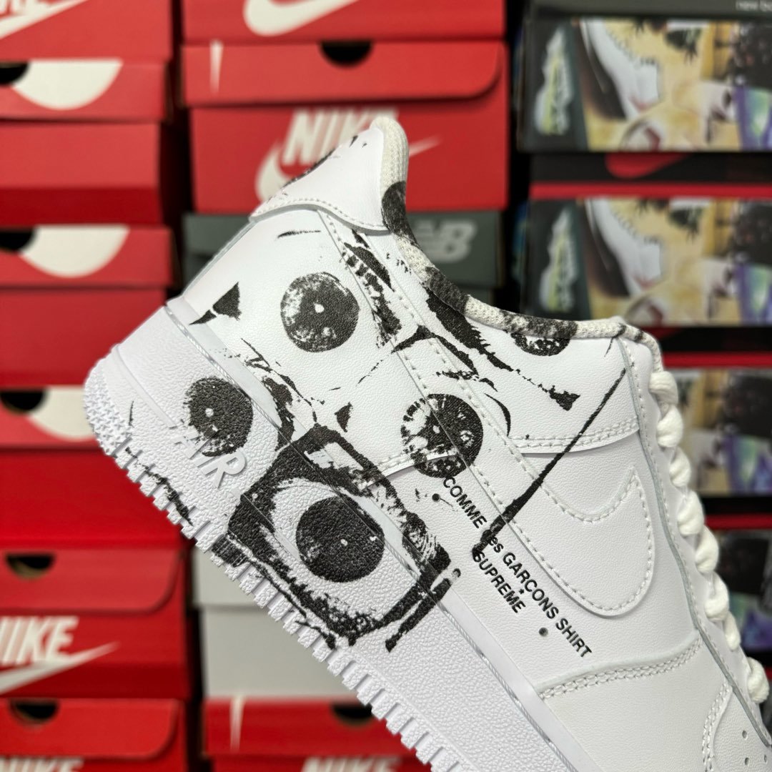 Supreme x Comme des Garçons SHIRT x Nike Air Force 1 Low 'Eyes'