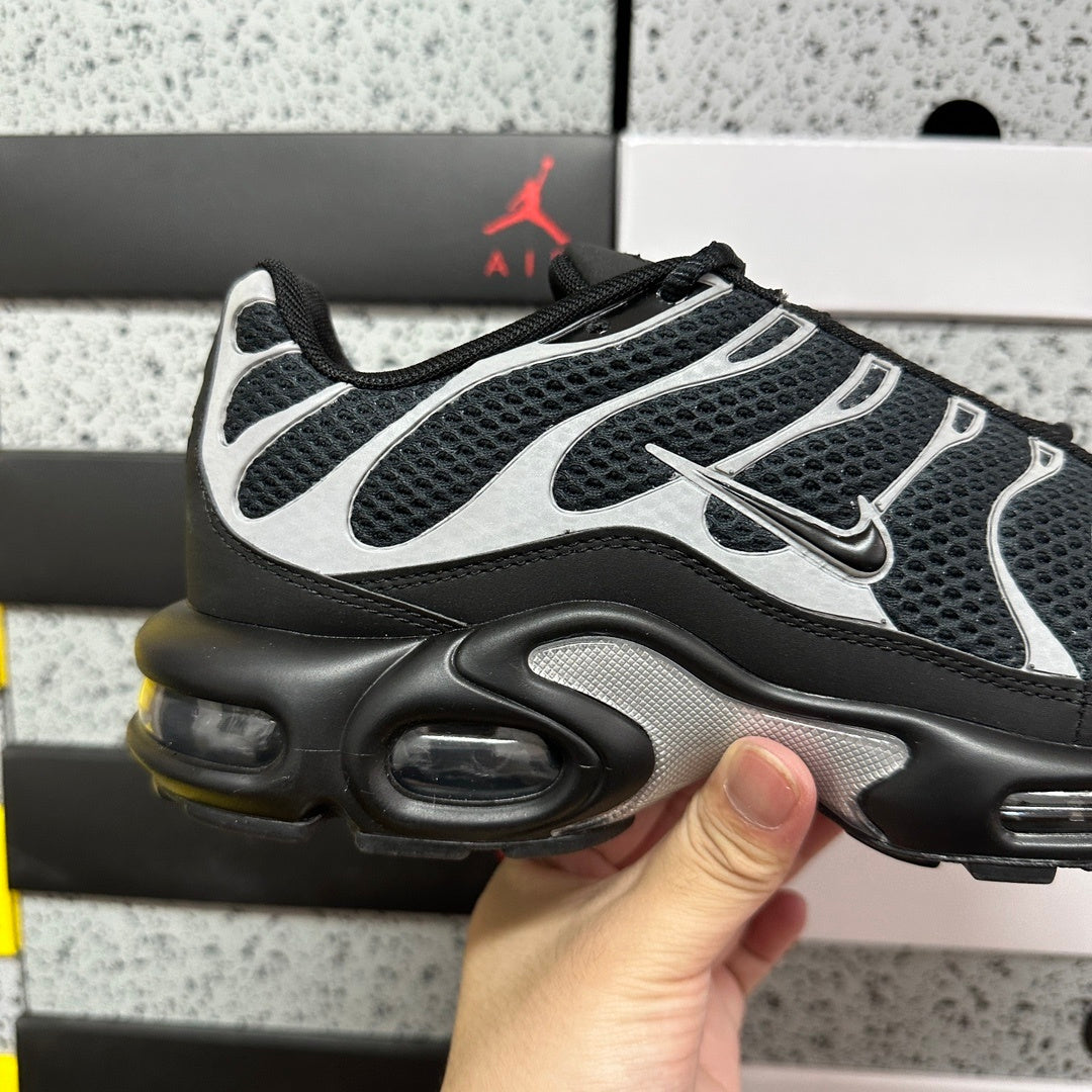 Nike Air Max Plus Premium 'Black Metallic Silver'