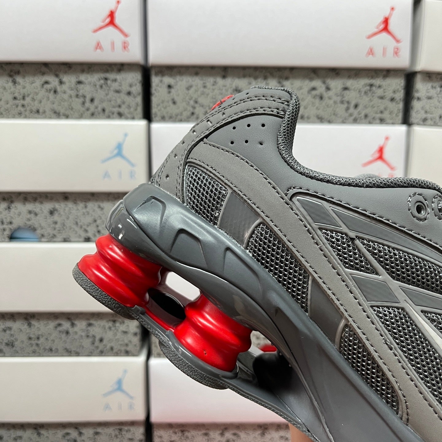 Nike Shox Ride 2 'Smoke Grey University Red'