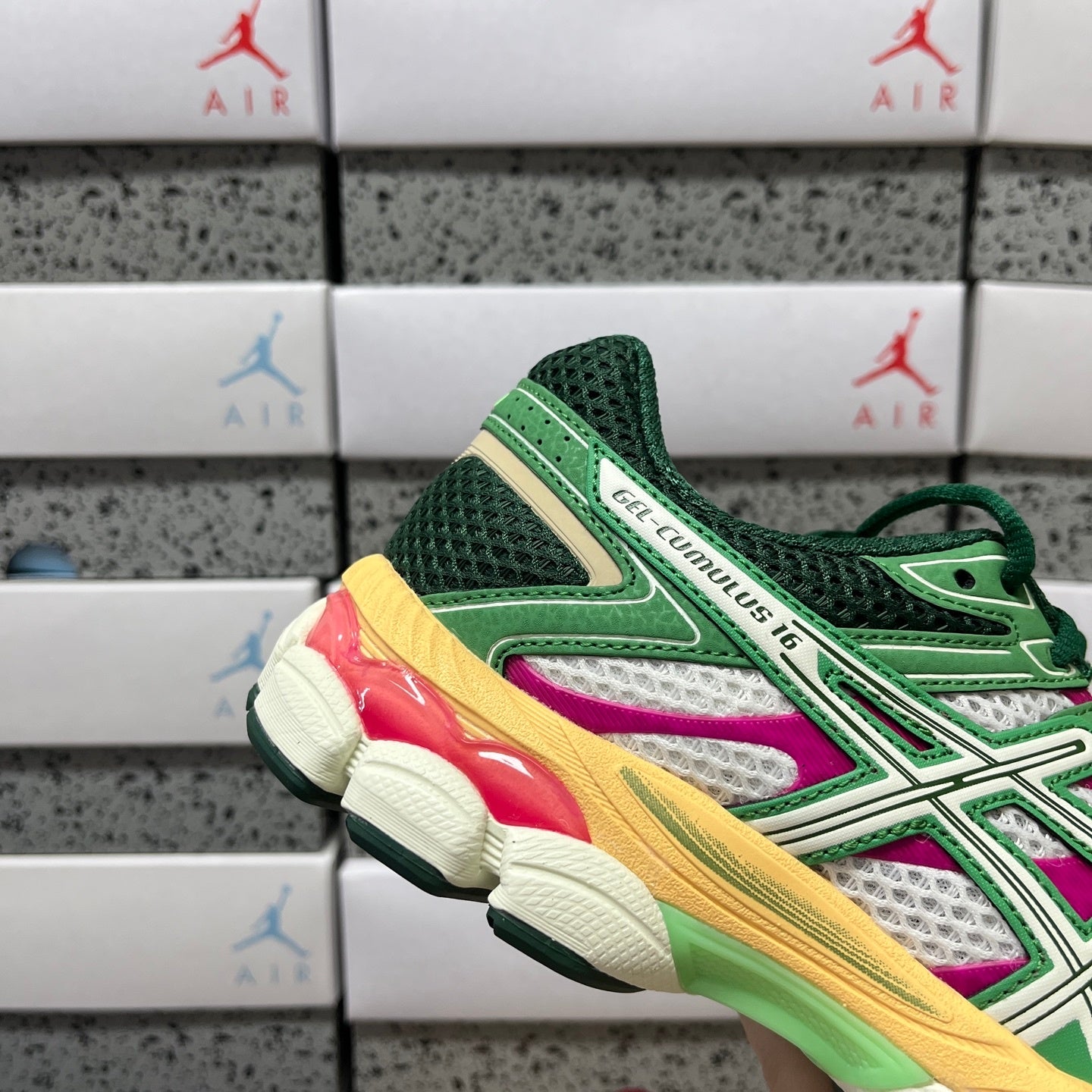 ASICS Gel Cumulus 16 'Green Cream Ivory'
