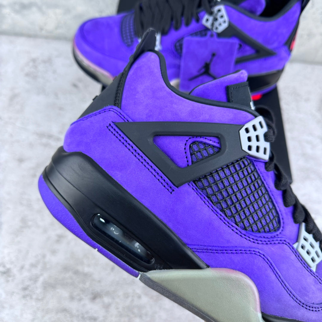 Travis Scott x Air Jordan 4 Retro 'Purple Suede - White Midsole' Friends & Family