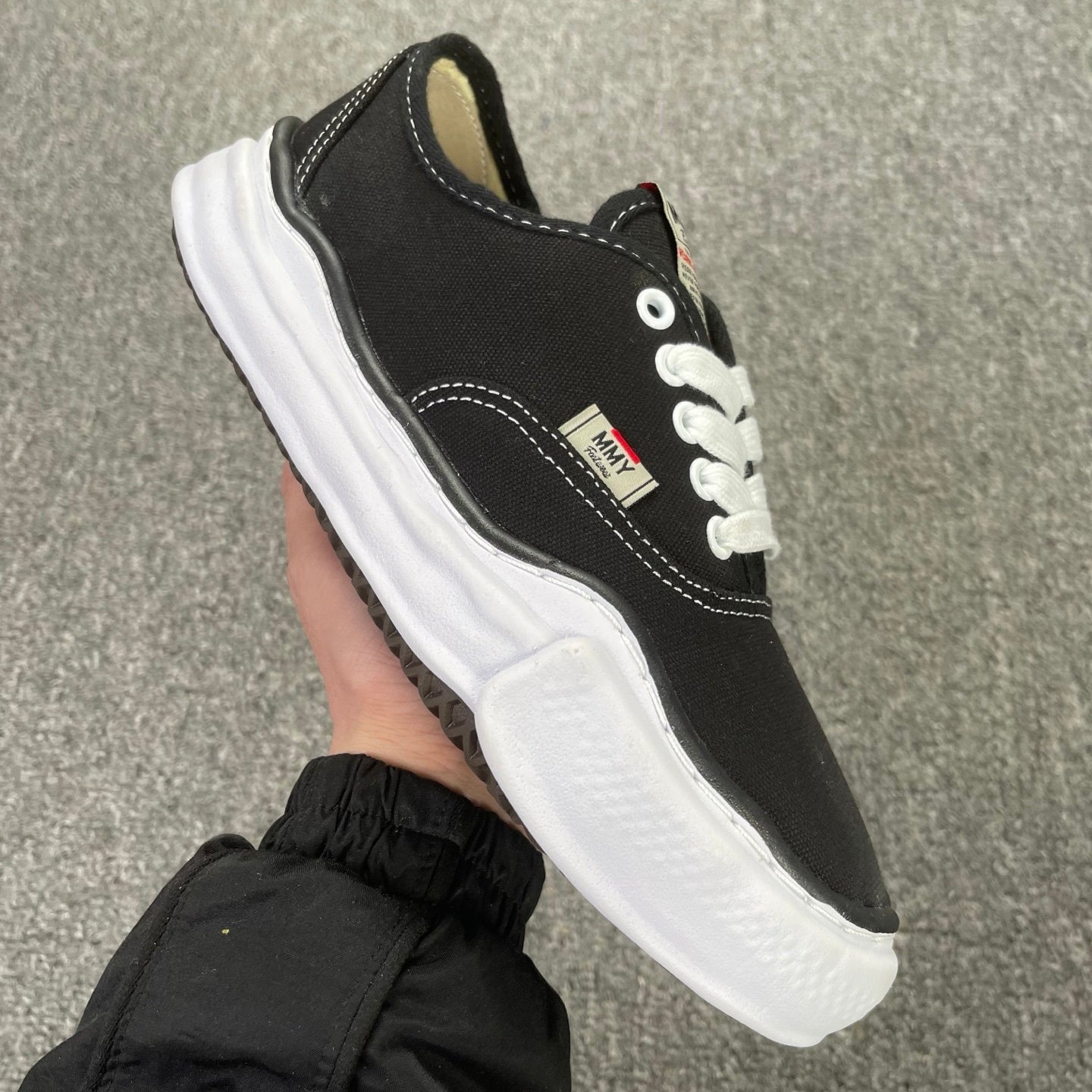Maison Mihara Yasuhiro Baker OG Sole Canvas Low 'Black'