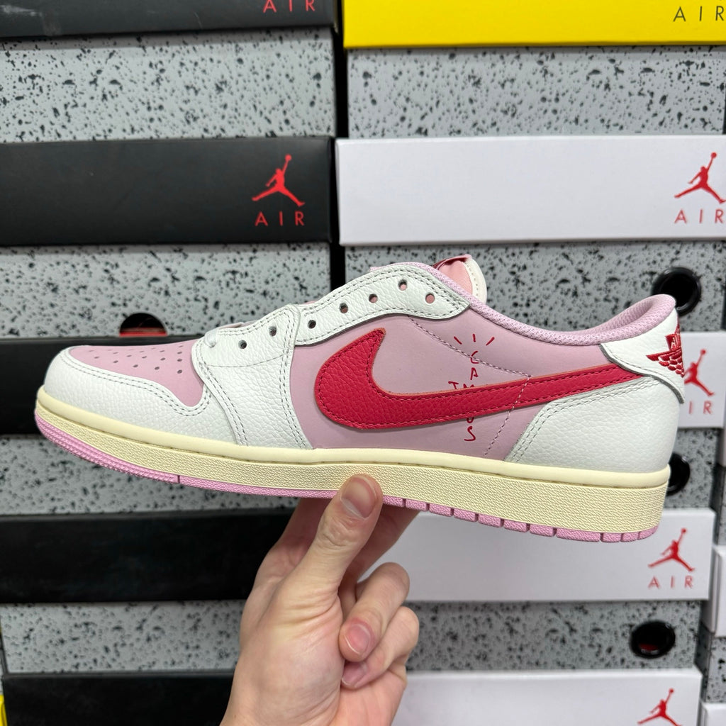 Jordan 1 Low Tropical Pink X Travis Scott