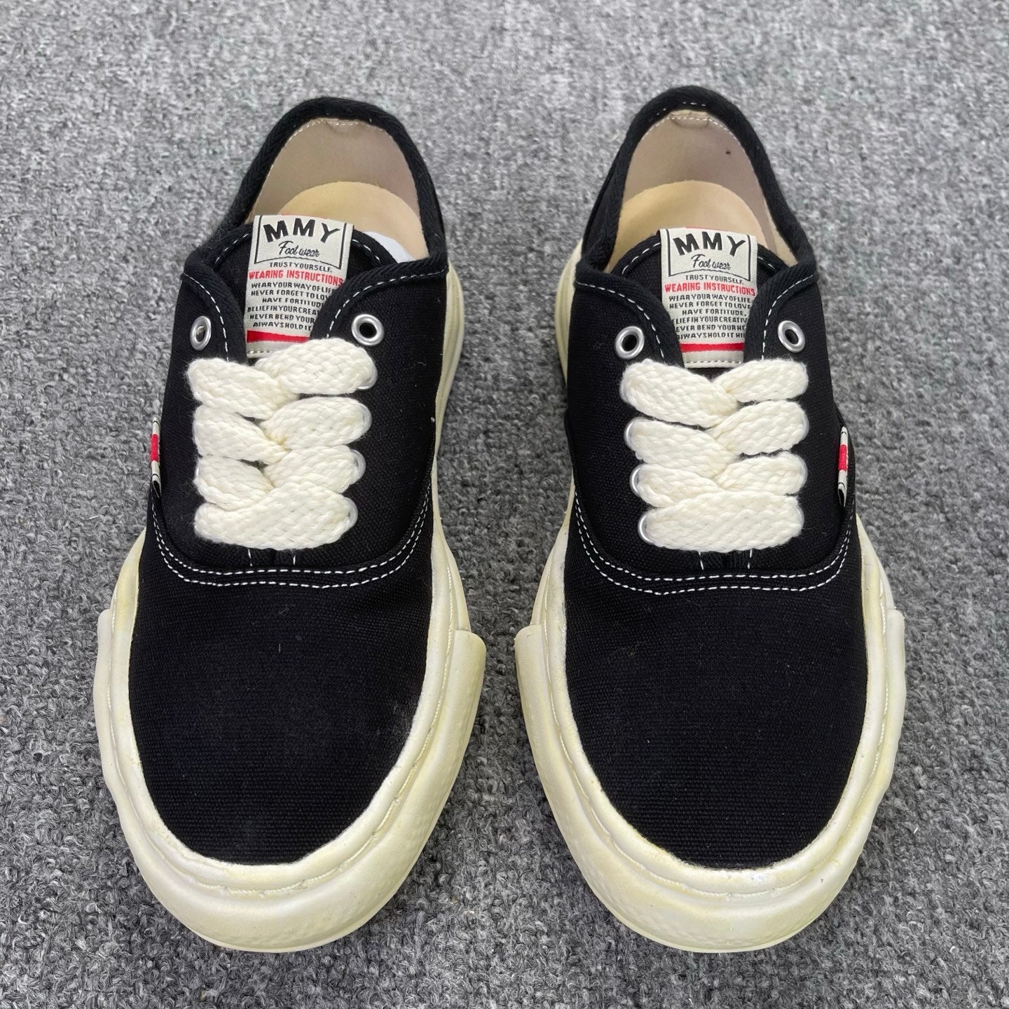 Maison Mihara Yasuhiro Baker OG Sole Vintage Canvas Low 'Black'