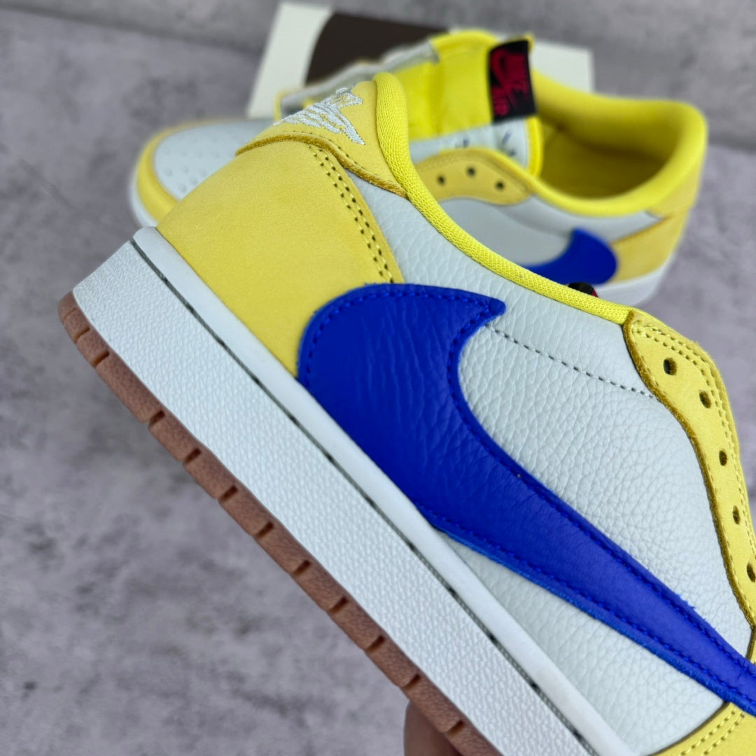 Travis Scott x Air Jordan 1 Retro Low OG SP PS 'Canary'